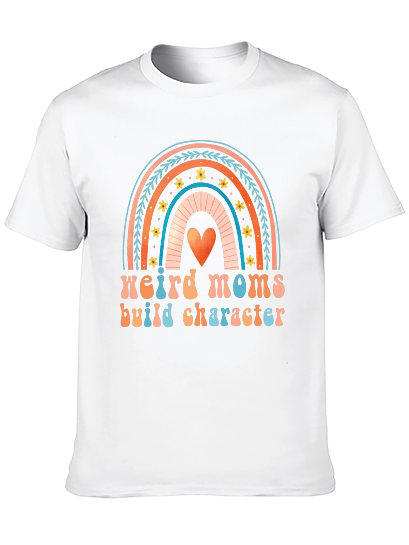 Weird Moms Build Character Graphic Tee