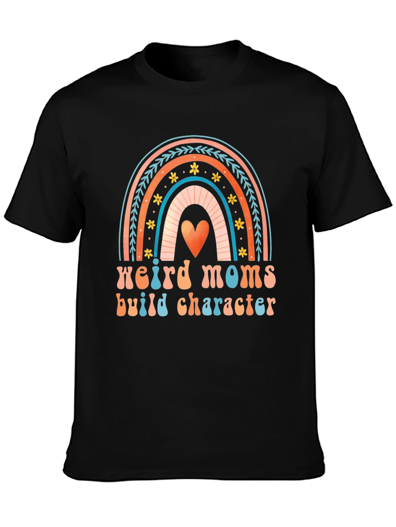 Weird Moms Build Character Graphic Tee