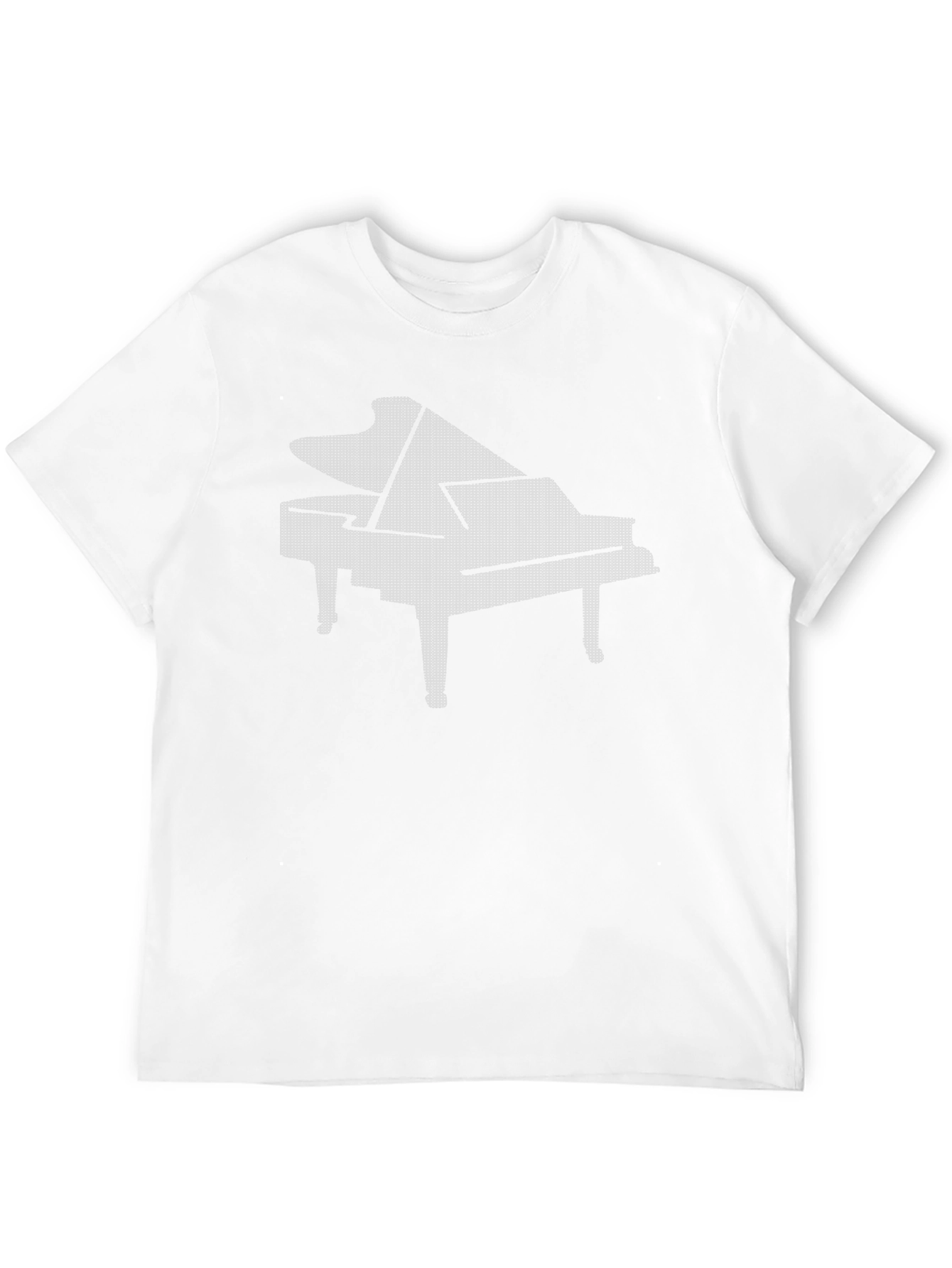 Piano Graphic Tee - Black Cotton Comfort