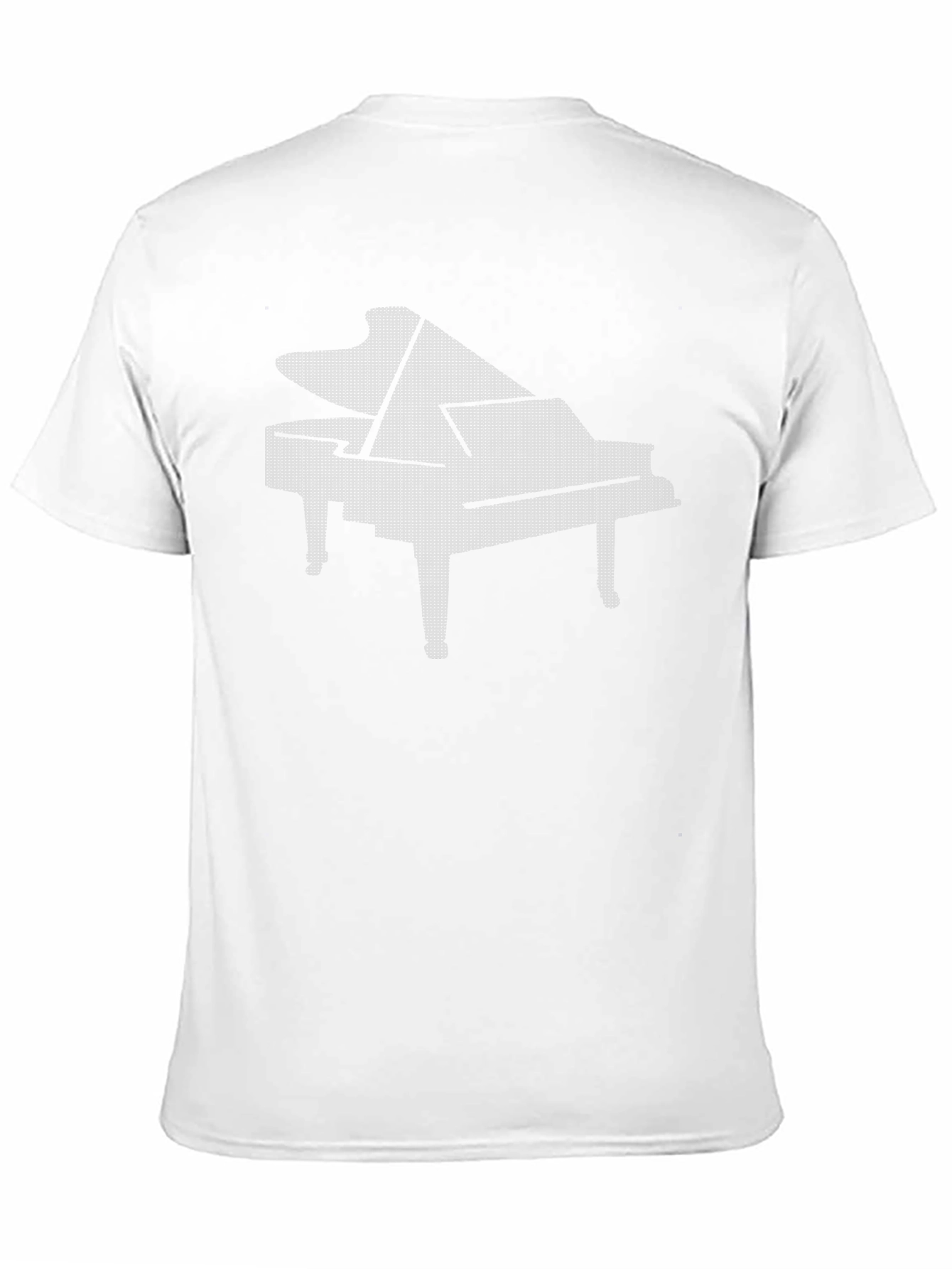 Piano Graphic Tee - Black Cotton Comfort