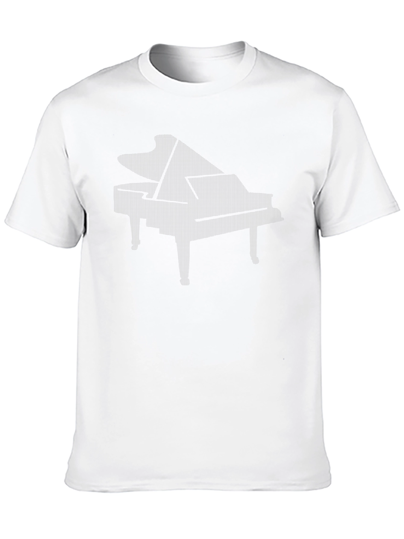 Piano Graphic Tee - Black Cotton Comfort