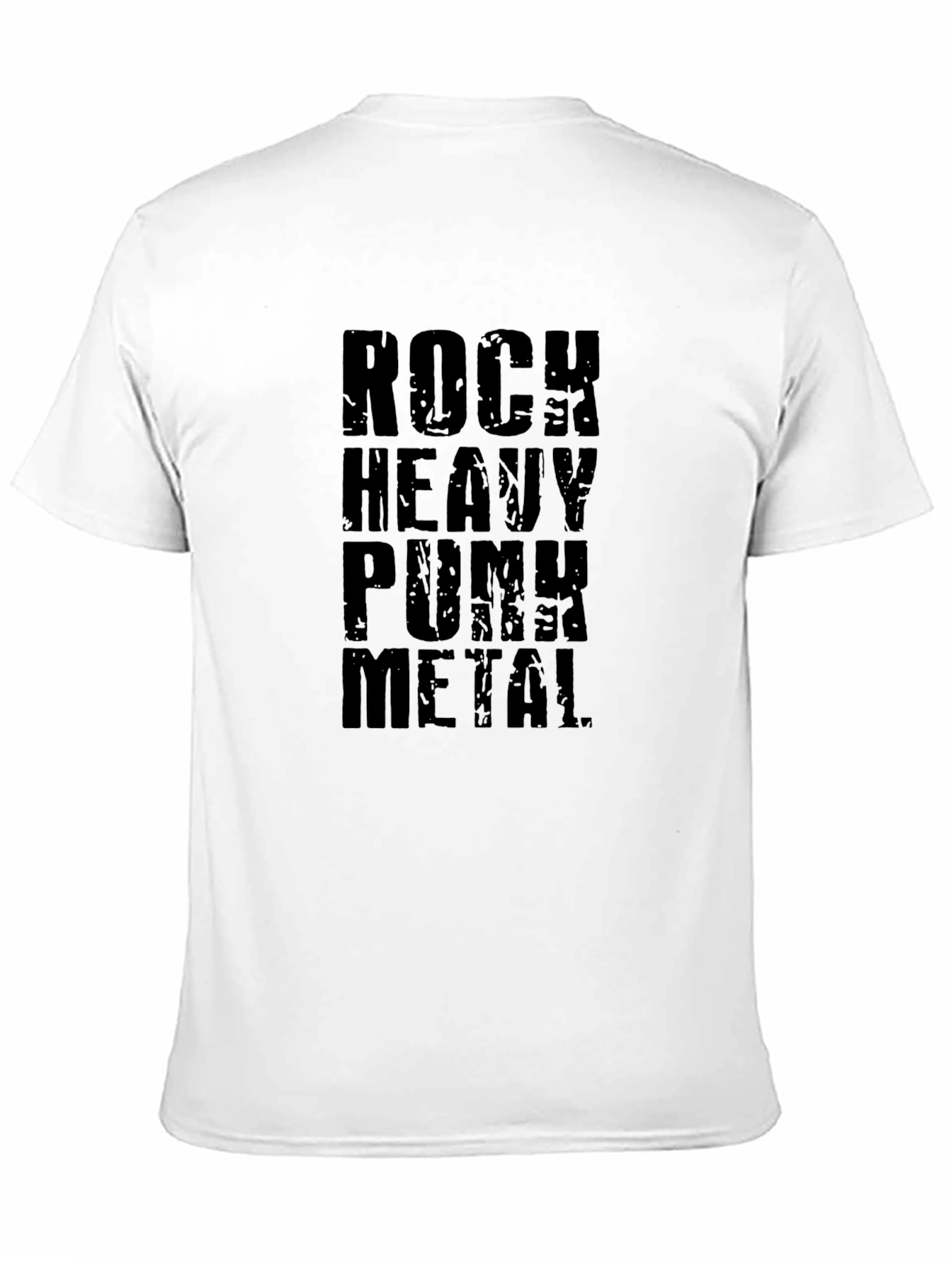 Rock Heavy Punk Metal Graphic Tee - Black