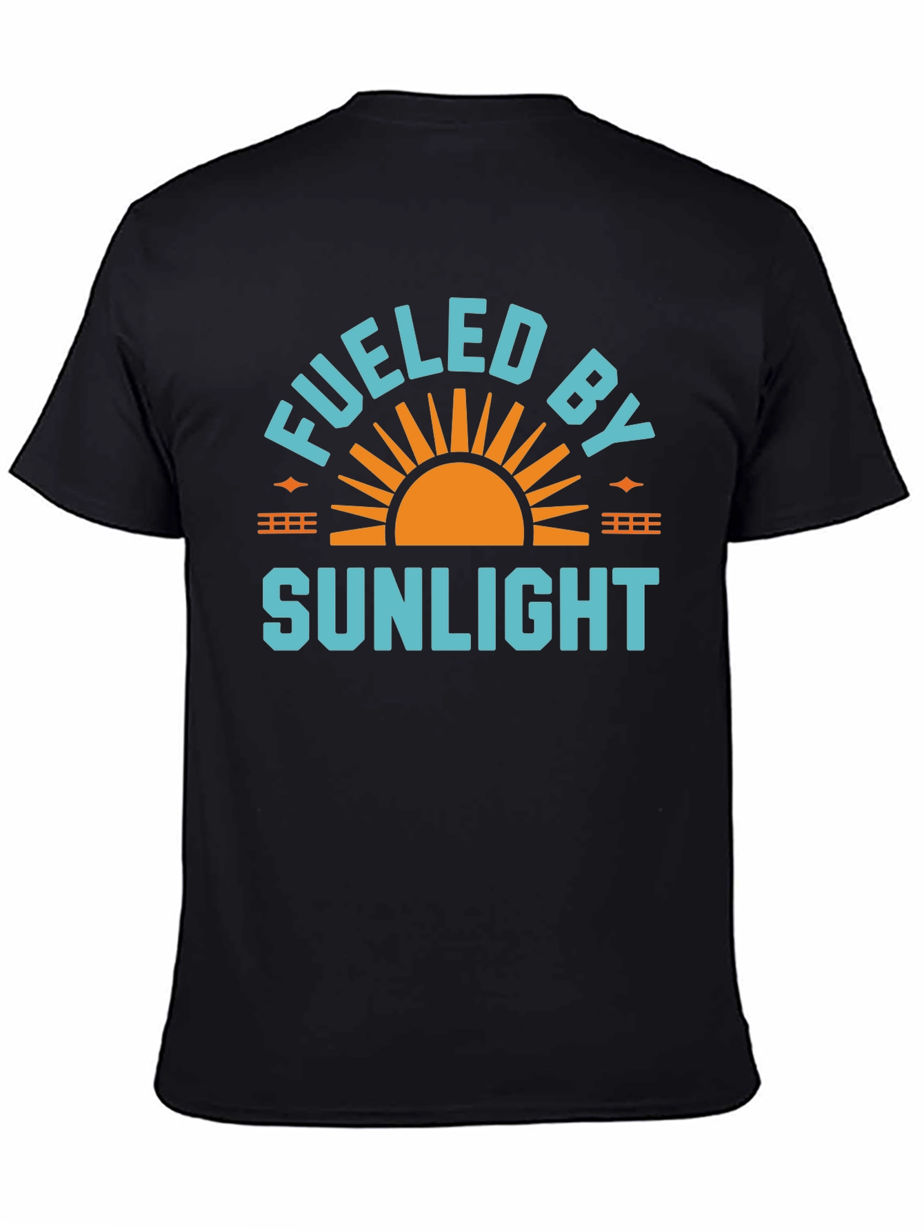 Fueled By Sunlight Graphic Tee - Black Casual Shirt