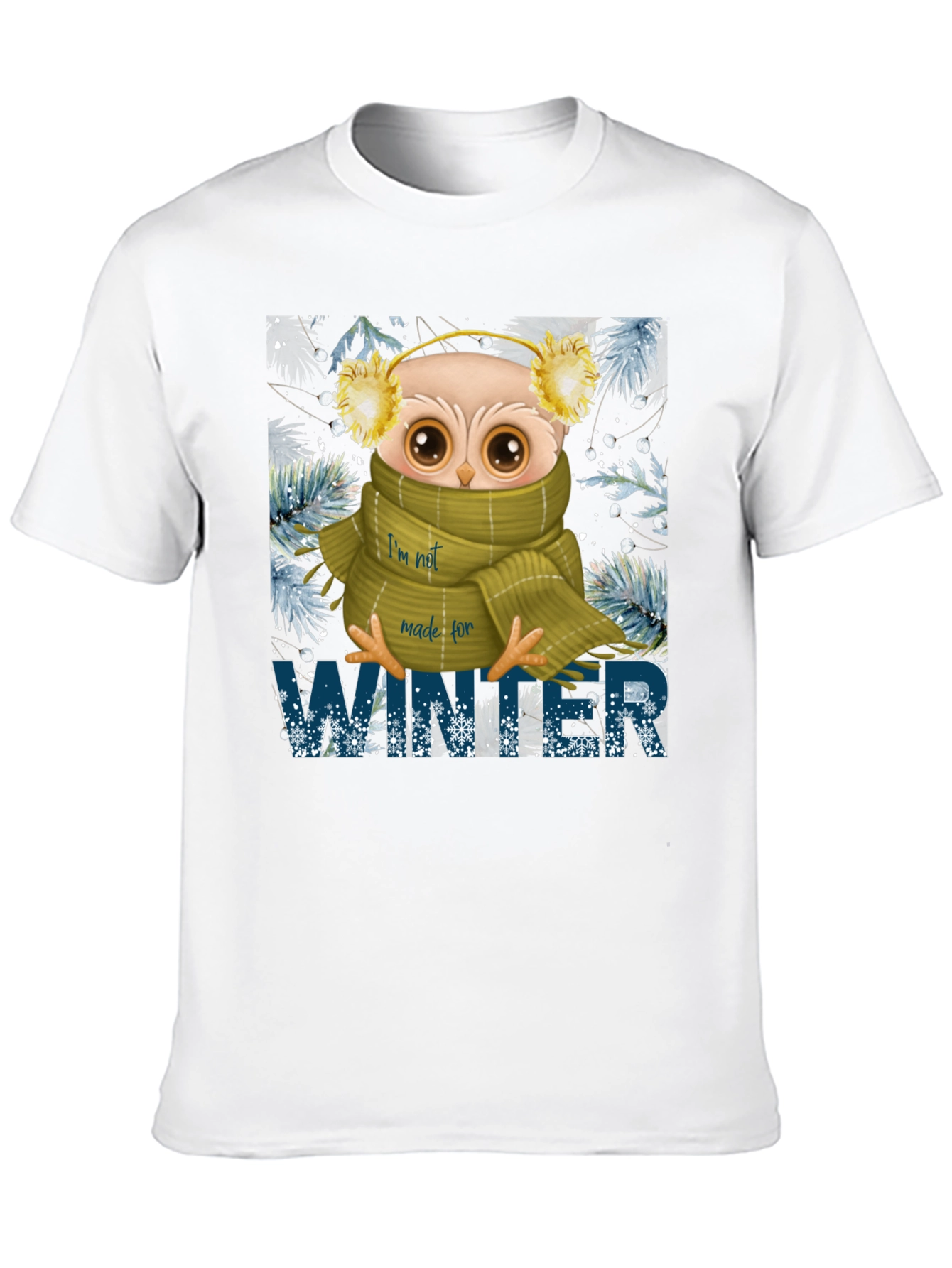Winter Owl Graphic Tee - Cozy Comfort