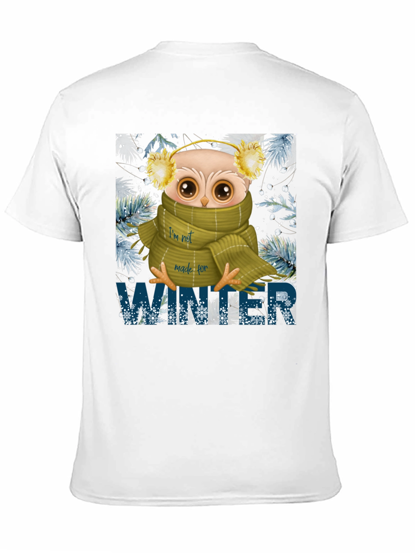 Winter Owl Graphic Tee - Cozy Comfort
