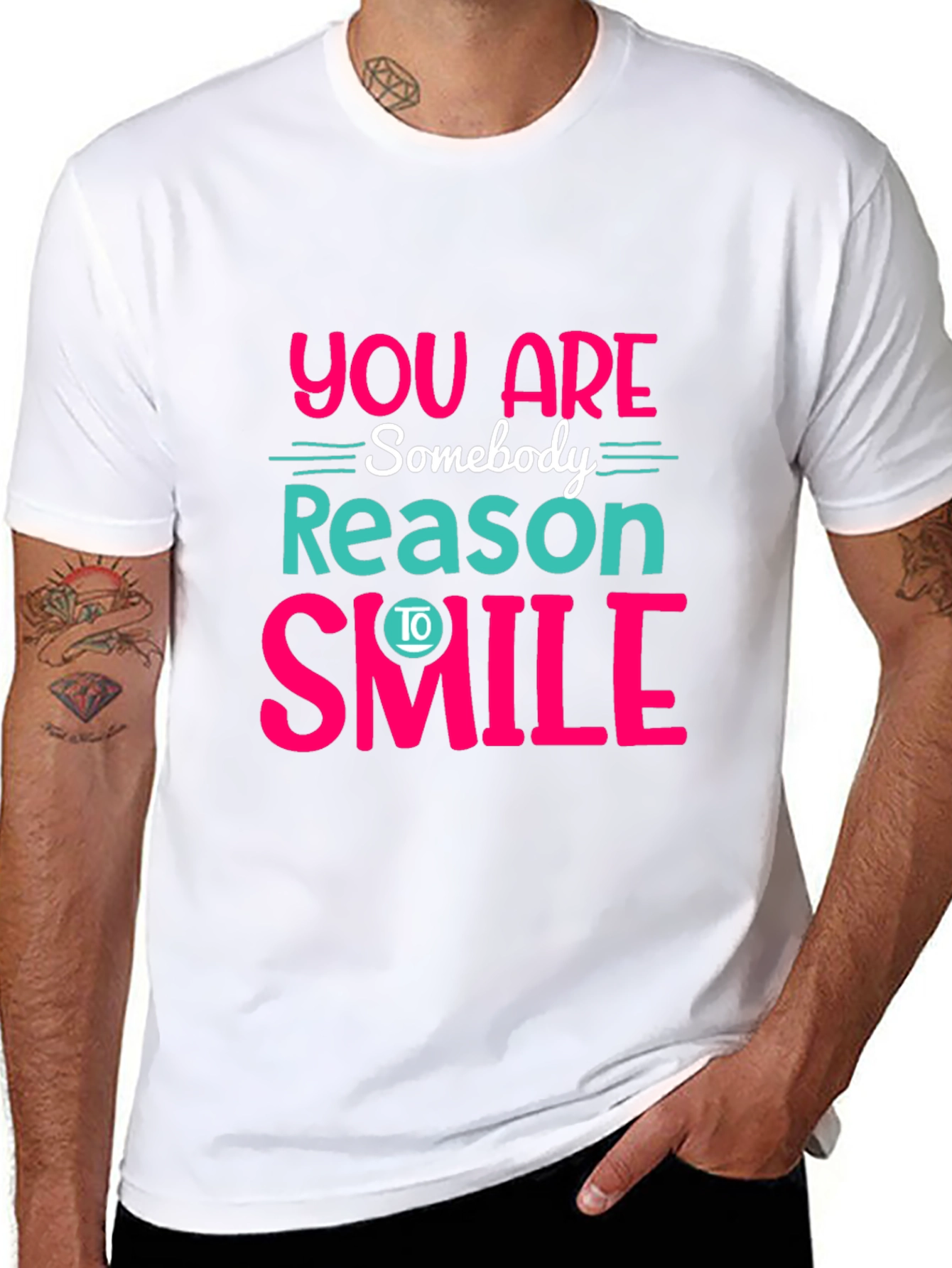 You Are Somebody Reason To Smile Graphic Tee