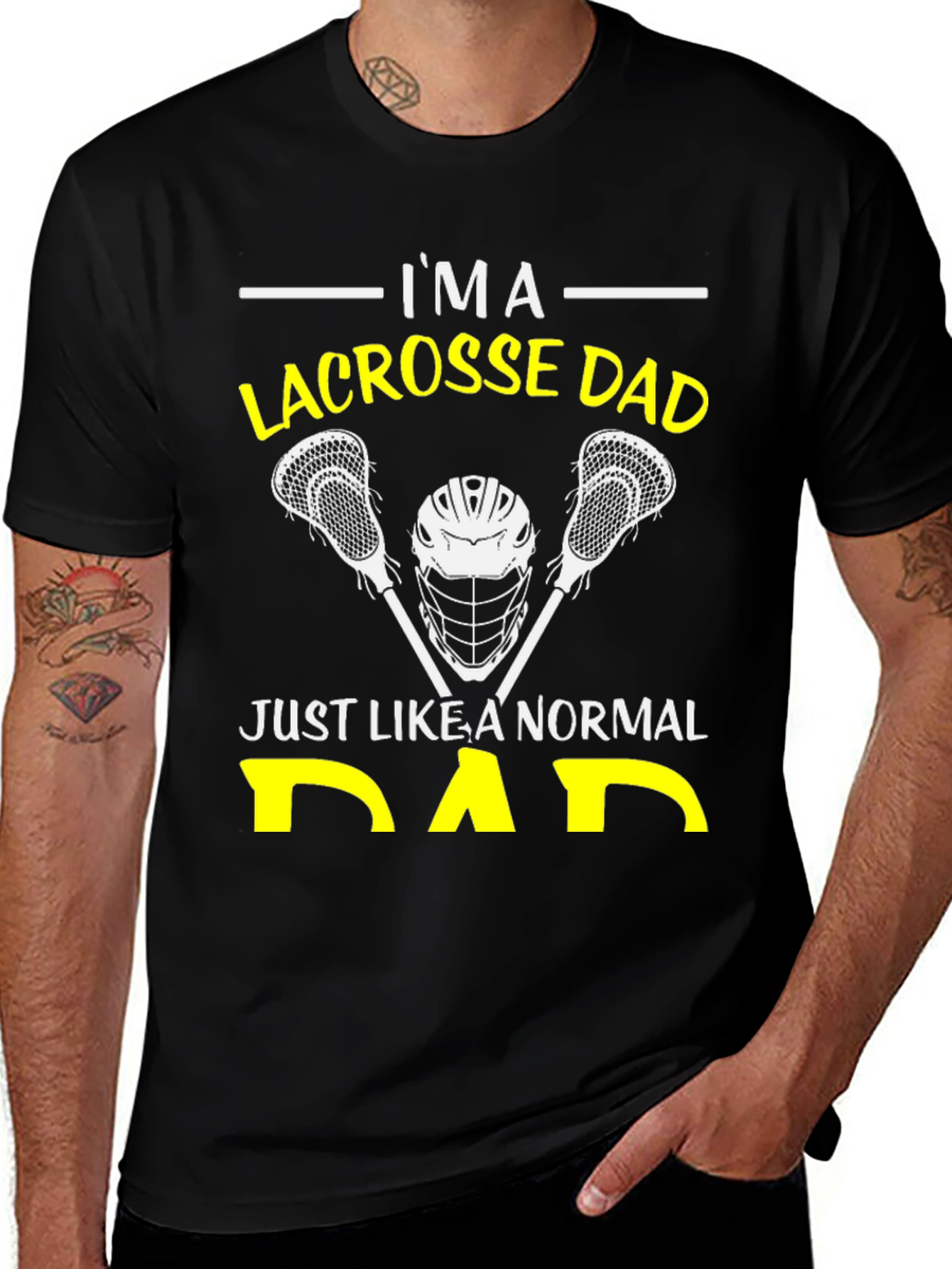 Lacrosse Dad T-Shirt: Normal Dad Edition