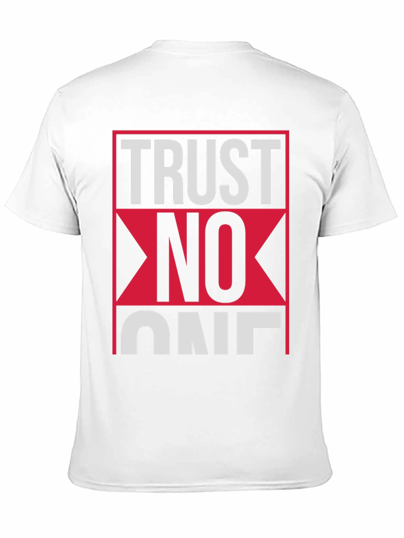 Trust No One Graphic Tee - Black Cotton T-Shirt