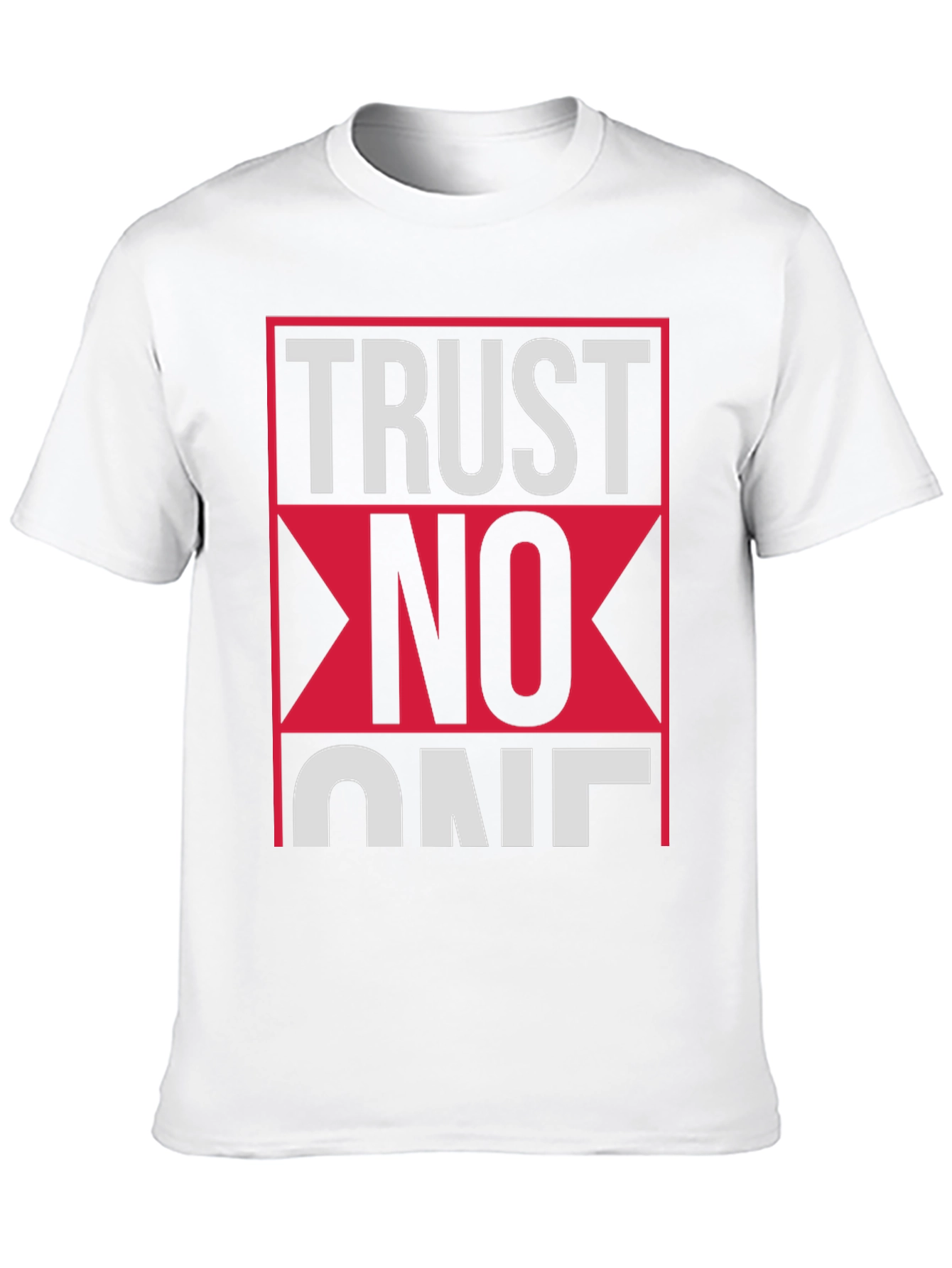 Trust No One Graphic Tee - Black Cotton T-Shirt