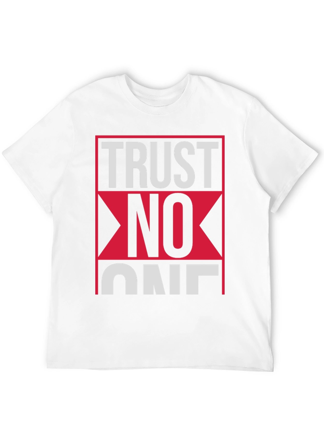 Trust No One Graphic Tee - Black Cotton T-Shirt