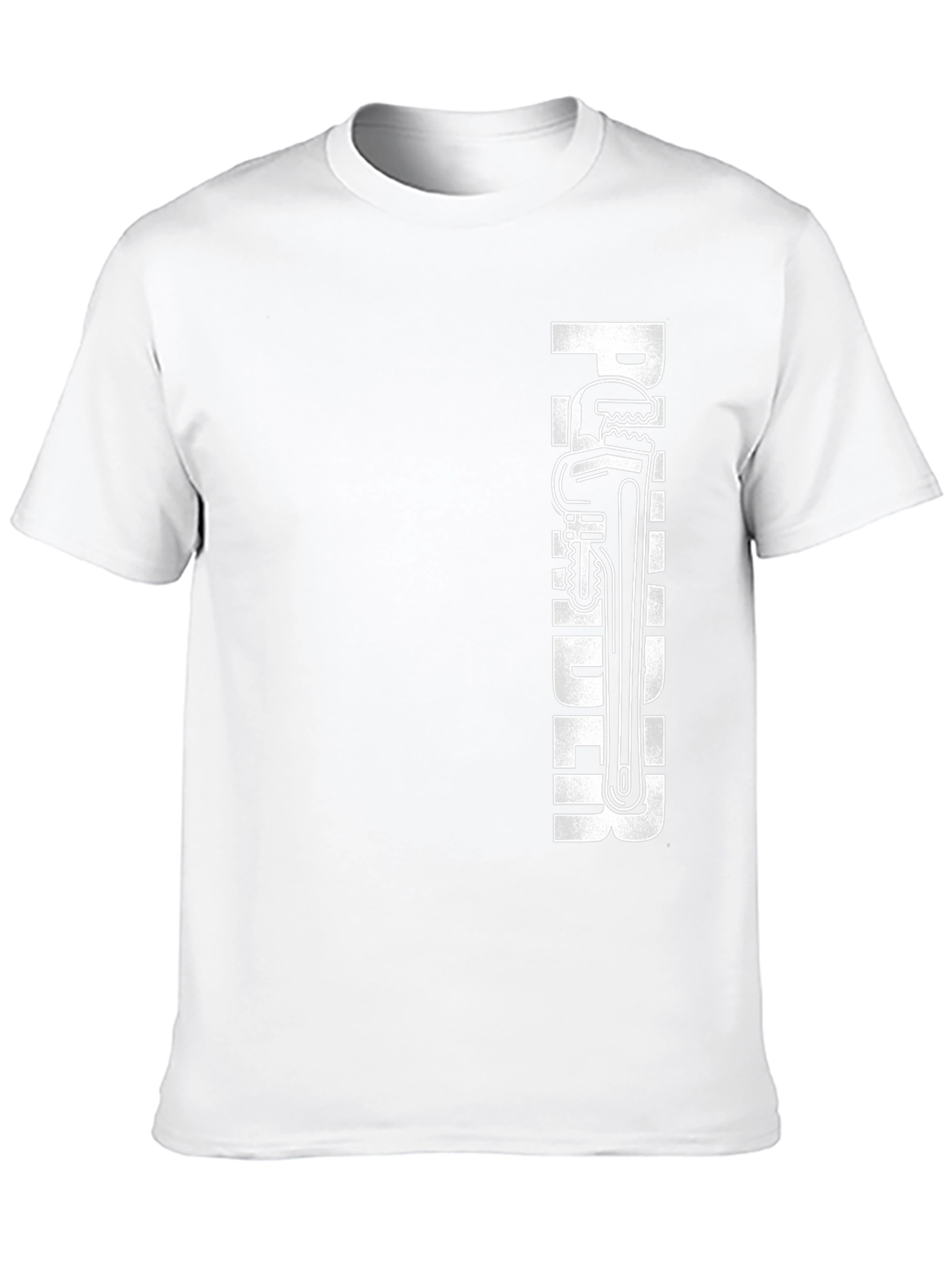 Plumber Wrench Graphic T-Shirt - Black
