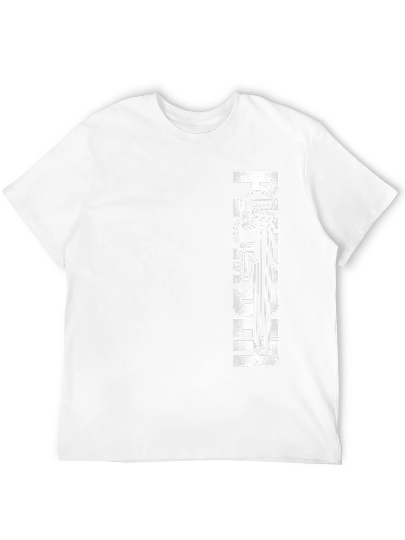 Plumber Wrench Graphic T-Shirt - Black