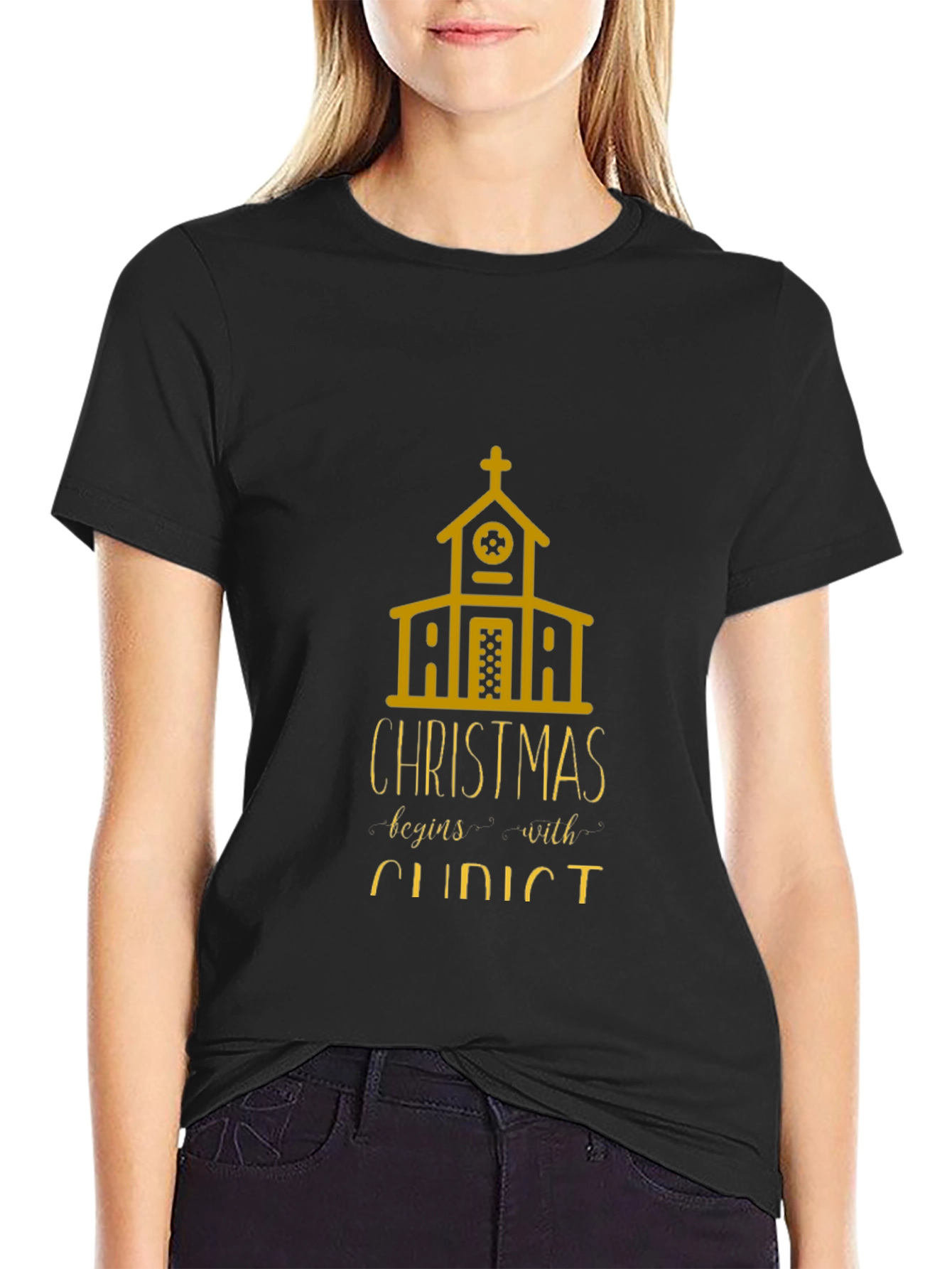 Christmas Begins With Christ T-Shirt