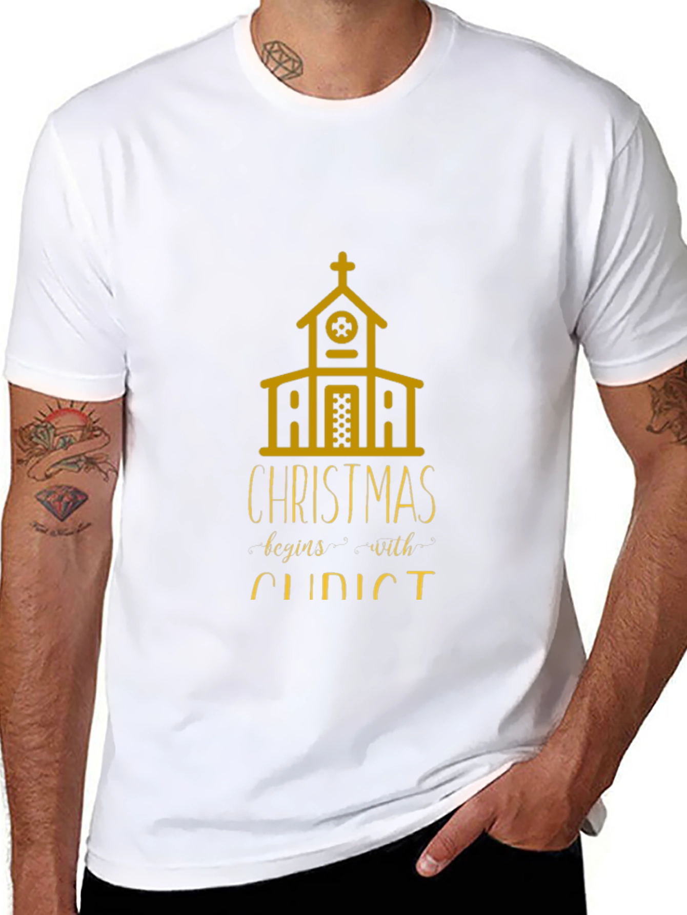 Christmas Begins With Christ T-Shirt
