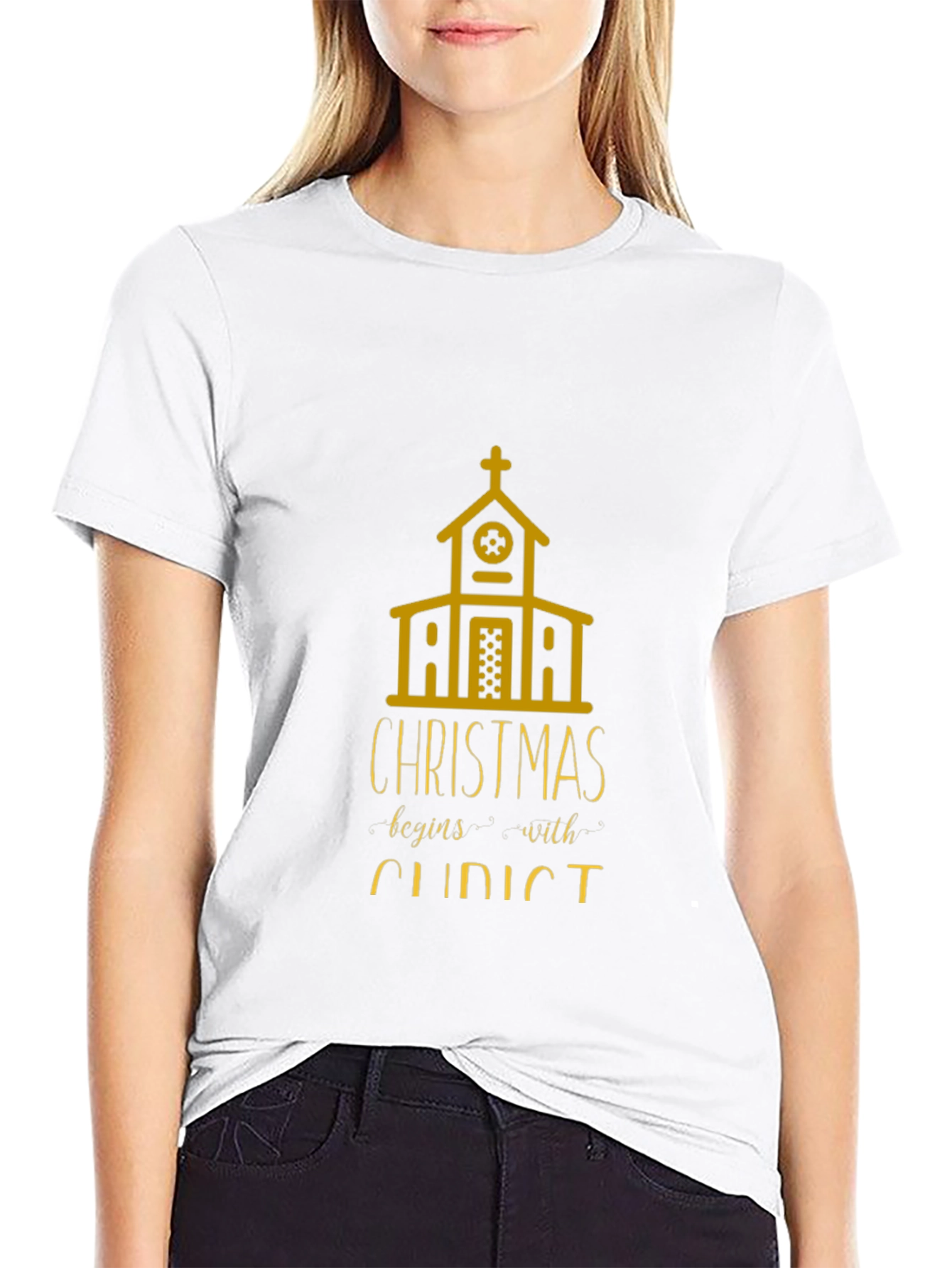Christmas Begins With Christ T-Shirt