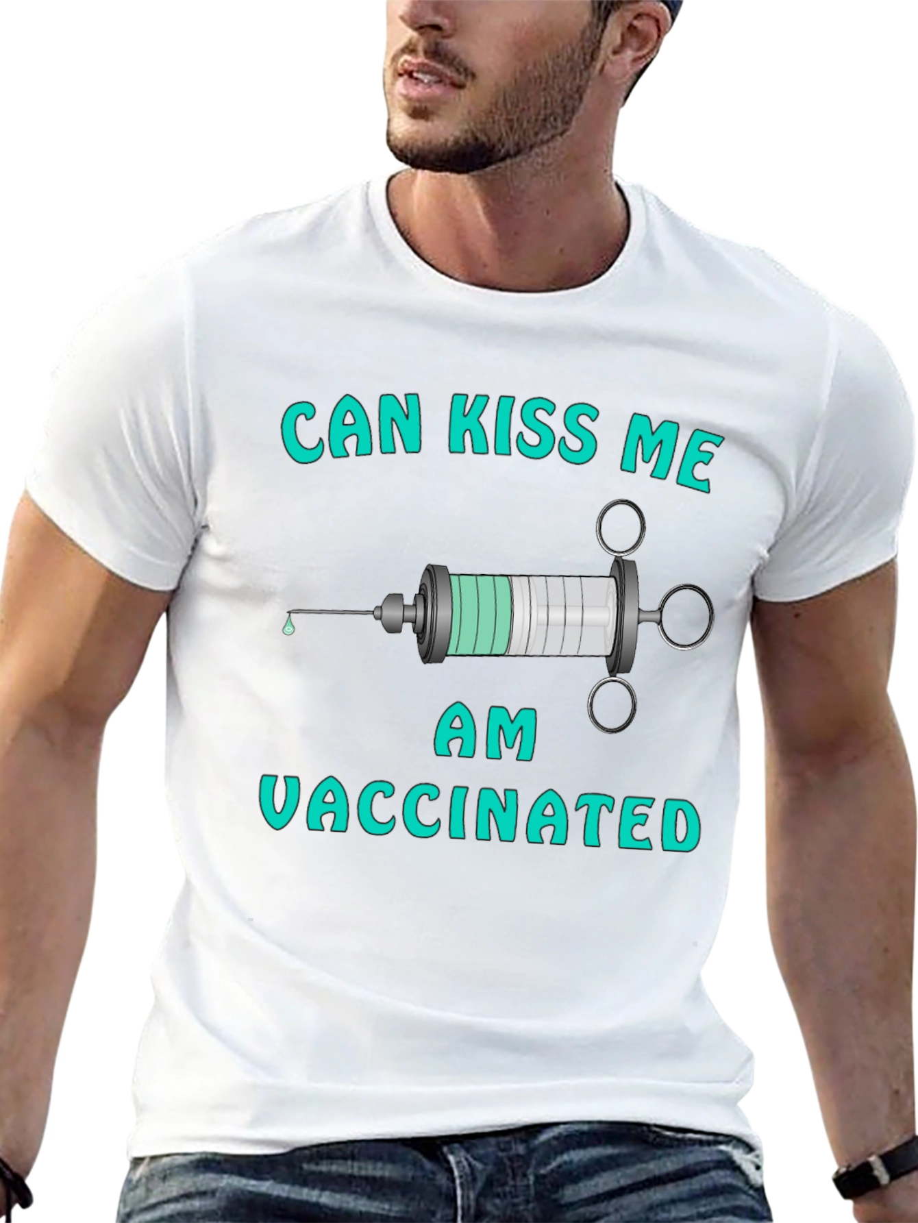 Can Kiss Me I Am Vaccinated Graphic Tee