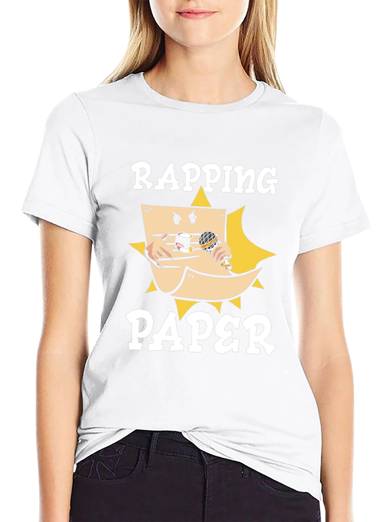 Rapping Paper Graphic T-Shirt - Mens Black Tee