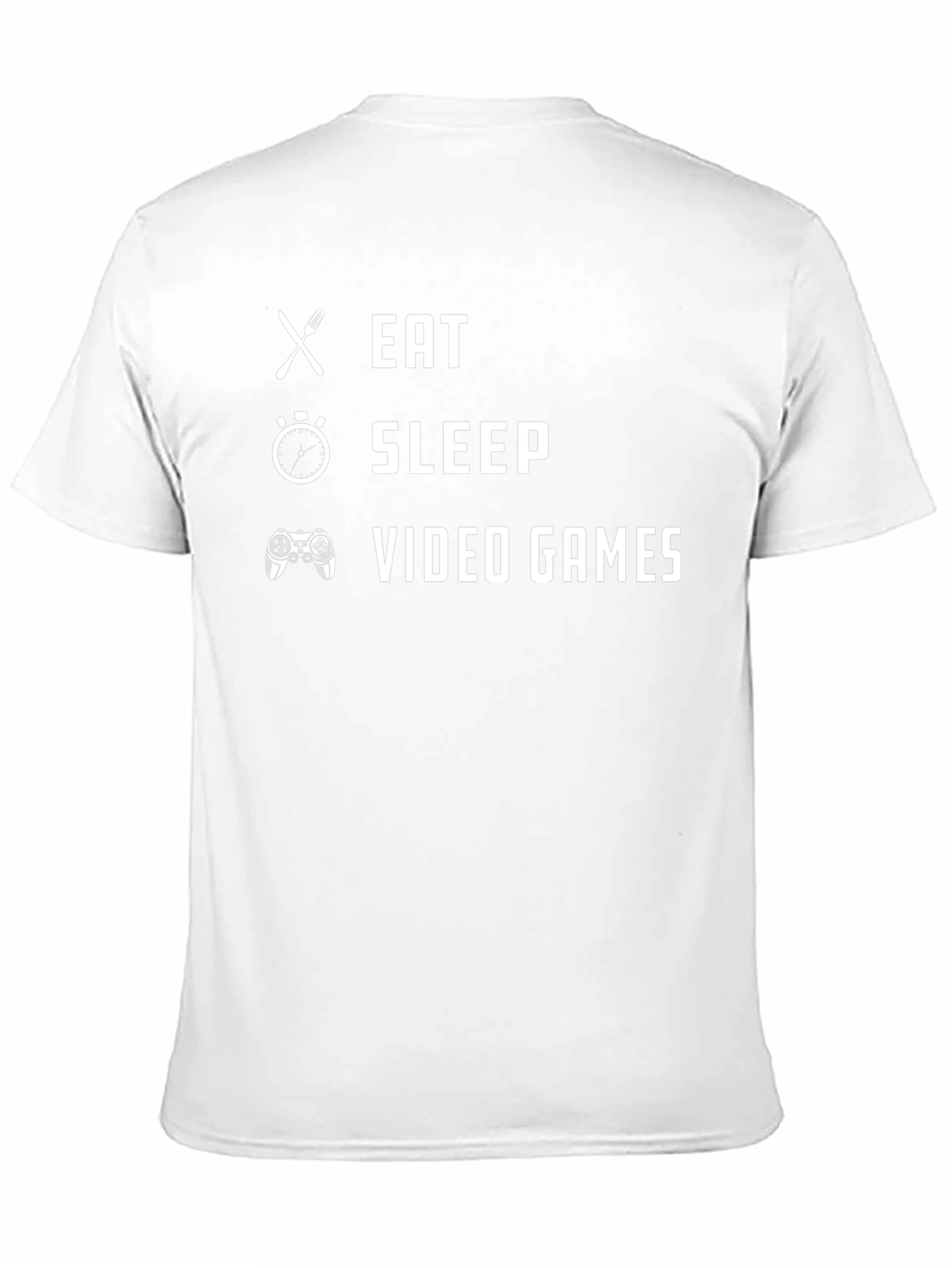 Eat Sleep Video Games Black T-Shirt