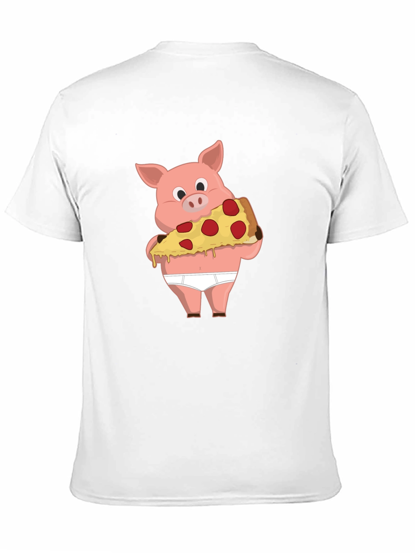 Pig Pizza Funny Graphic T-Shirt