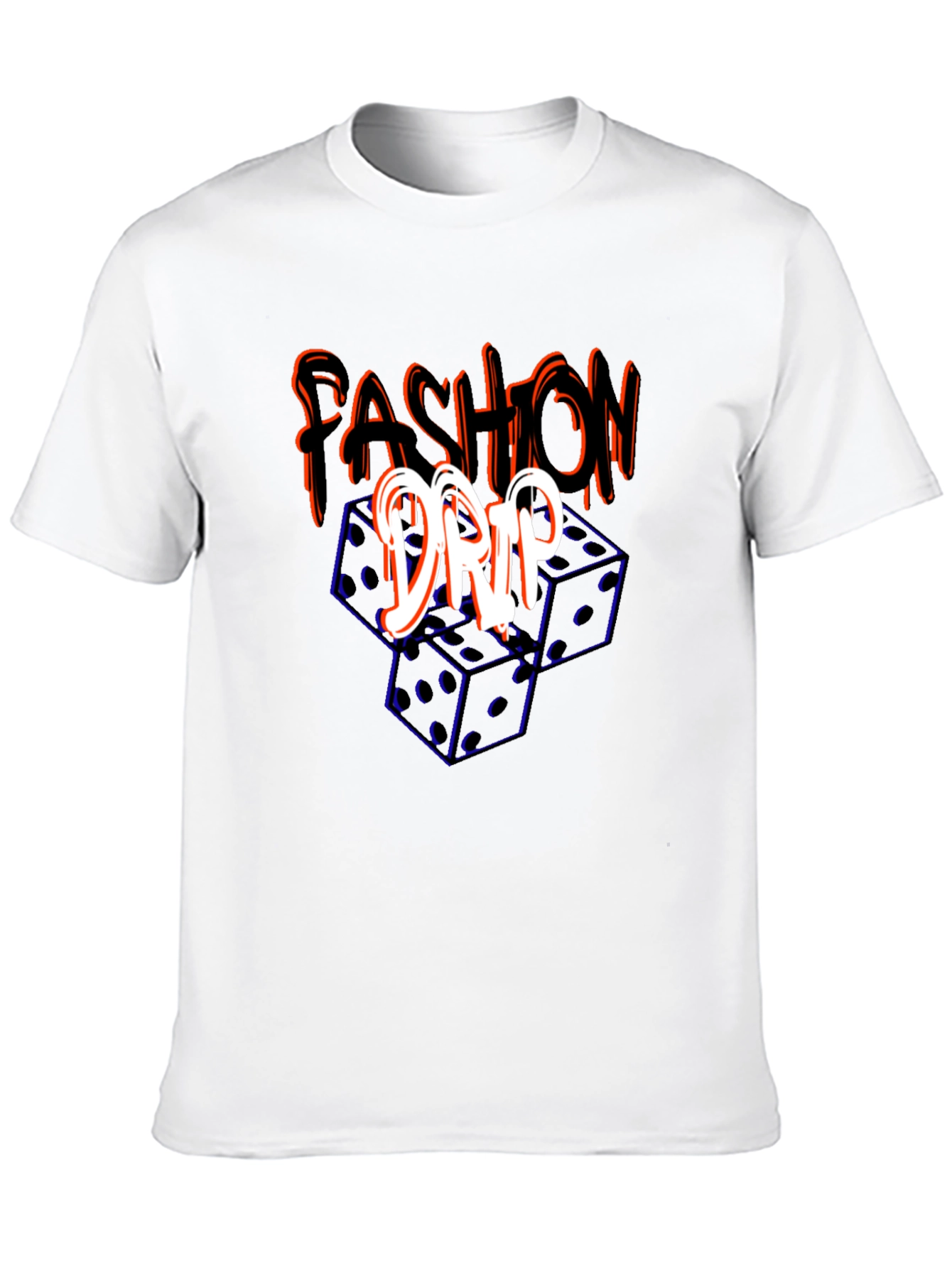 Fashion Drip Dice Graphic Tee