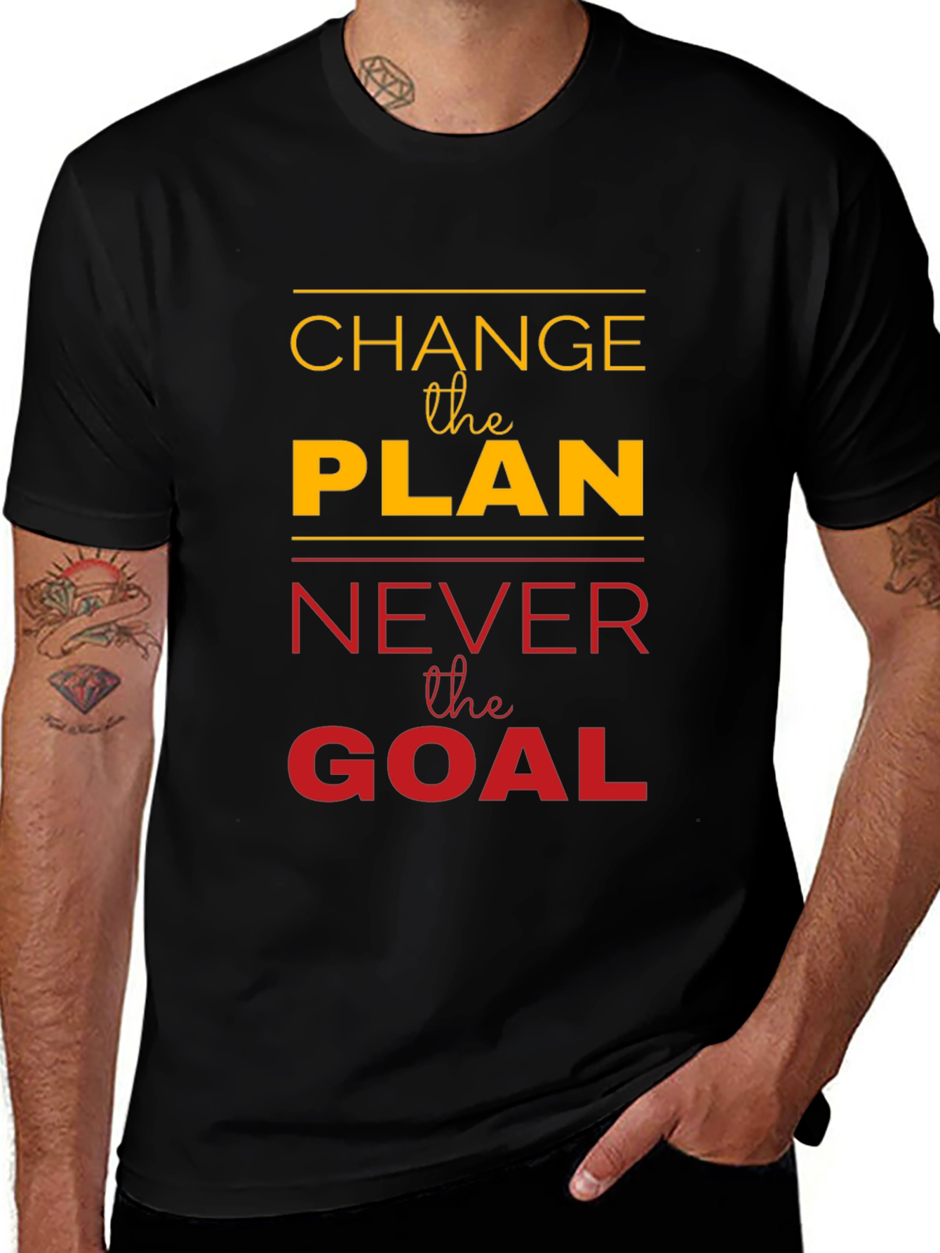 Motivational Change the Plan Graphic Tee