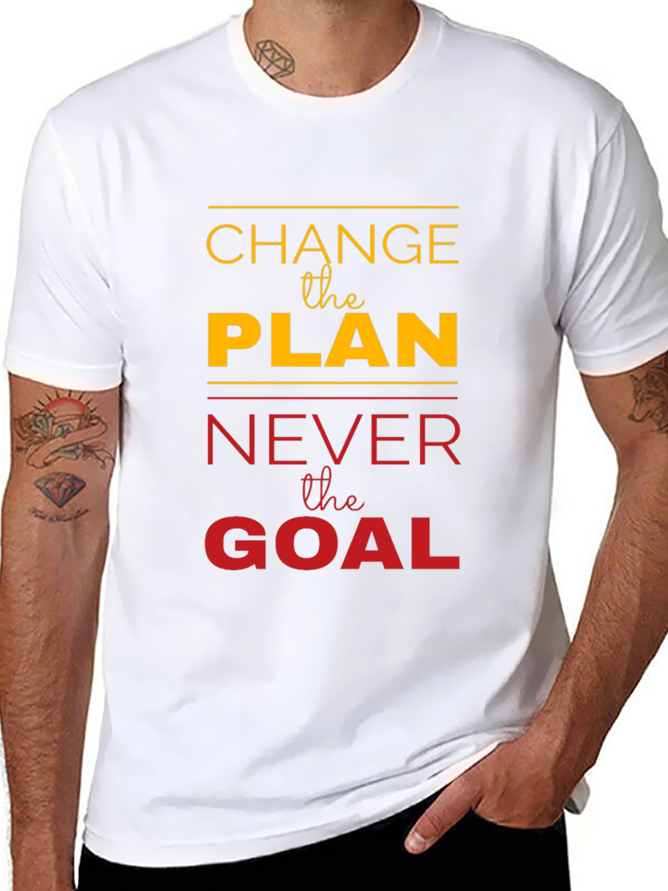 Motivational Change the Plan Graphic Tee