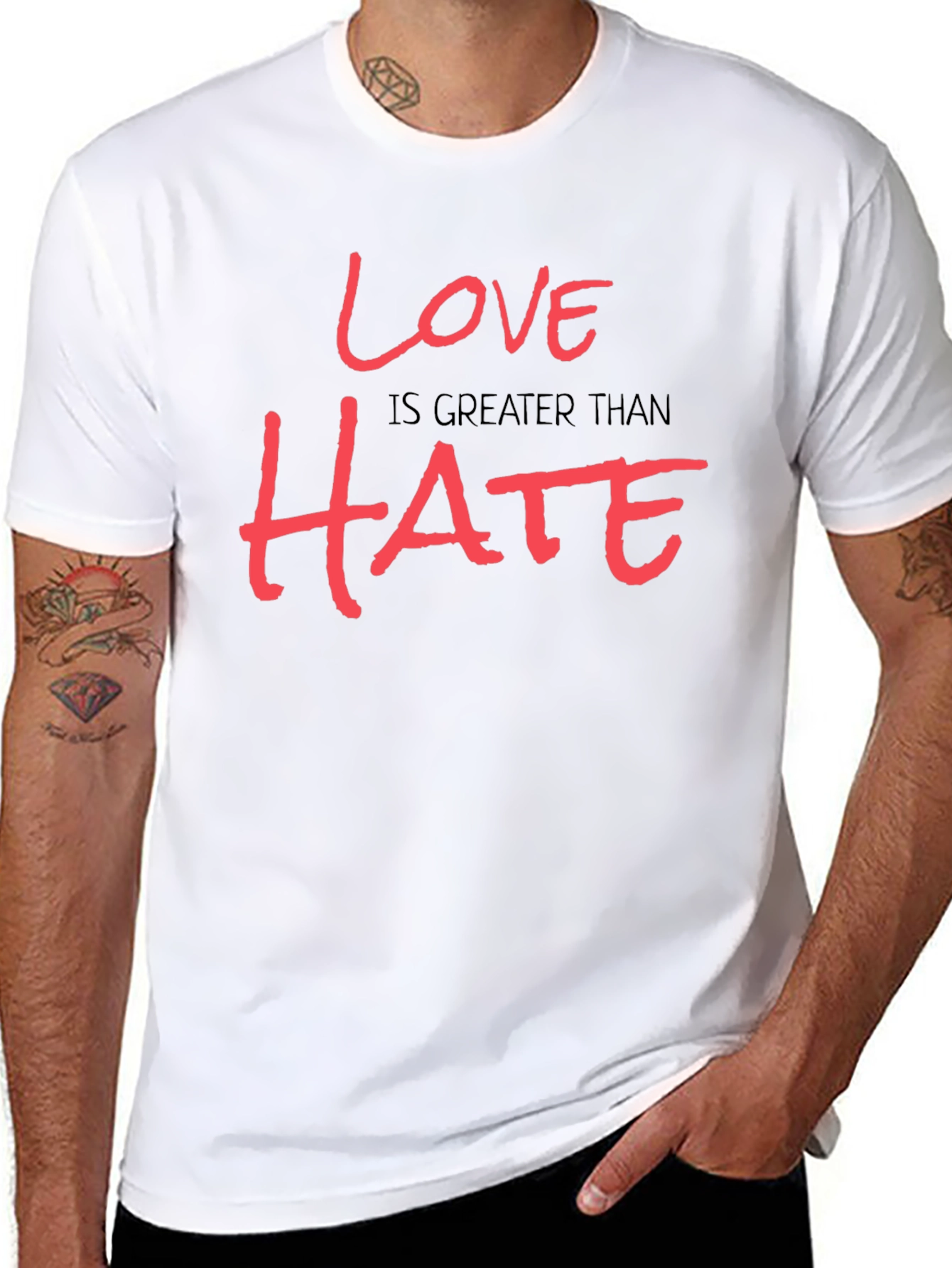 Love is Greater Than Hate Graphic Tee