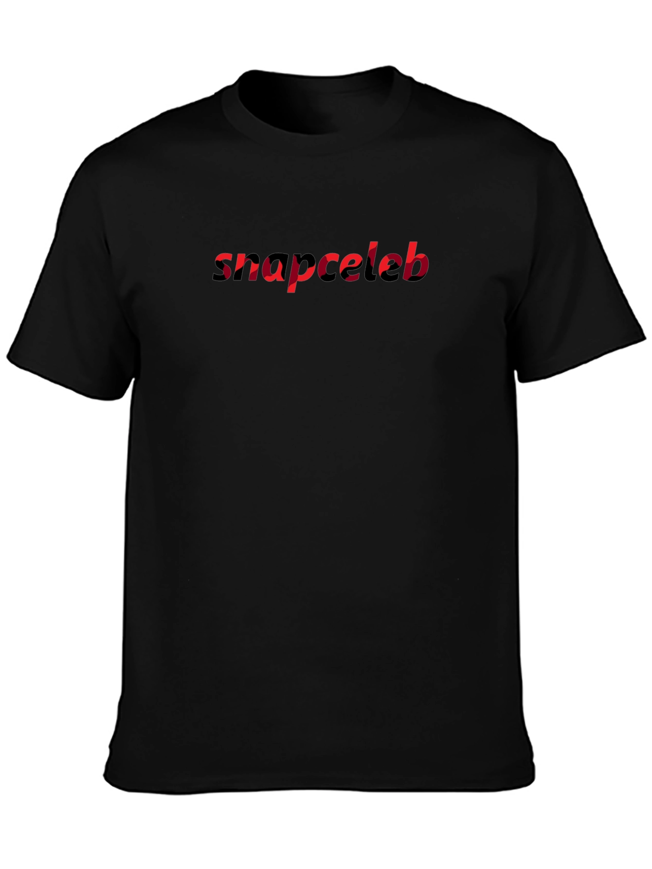 Snapceleb Black Graphic Tee
