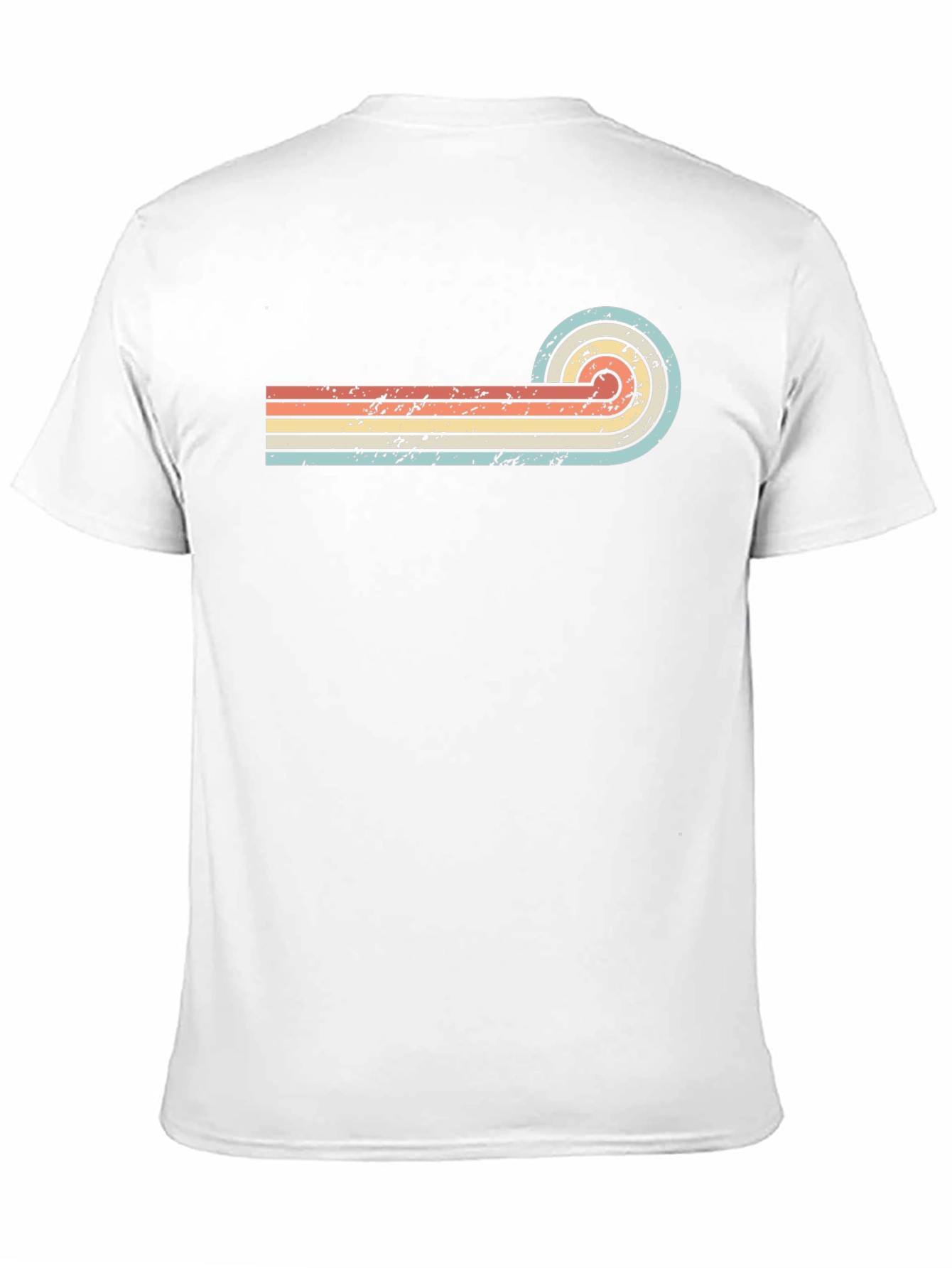 Retro Striped Graphic T-Shirt