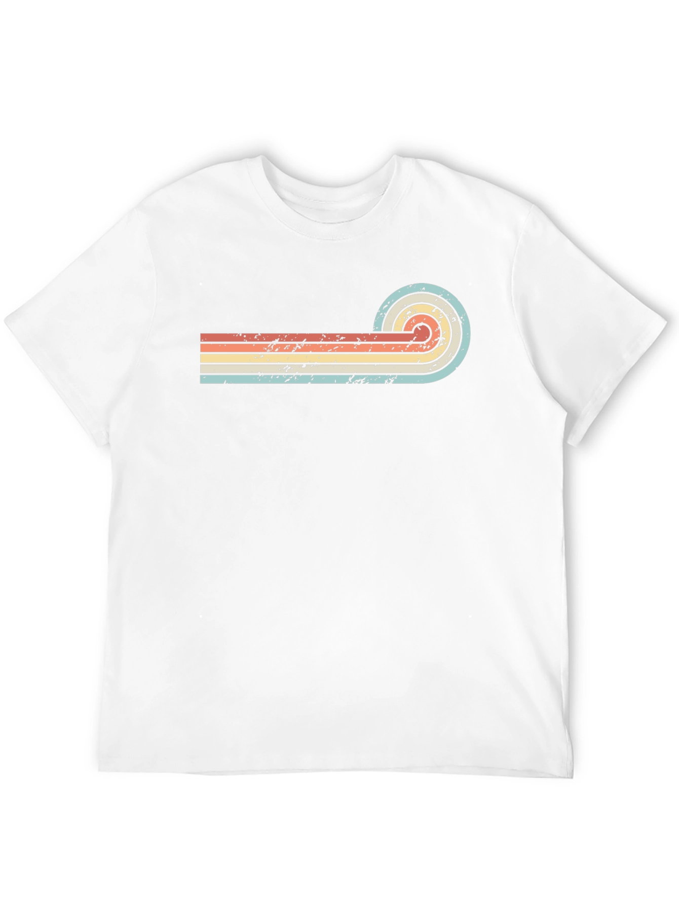 Retro Striped Graphic T-Shirt