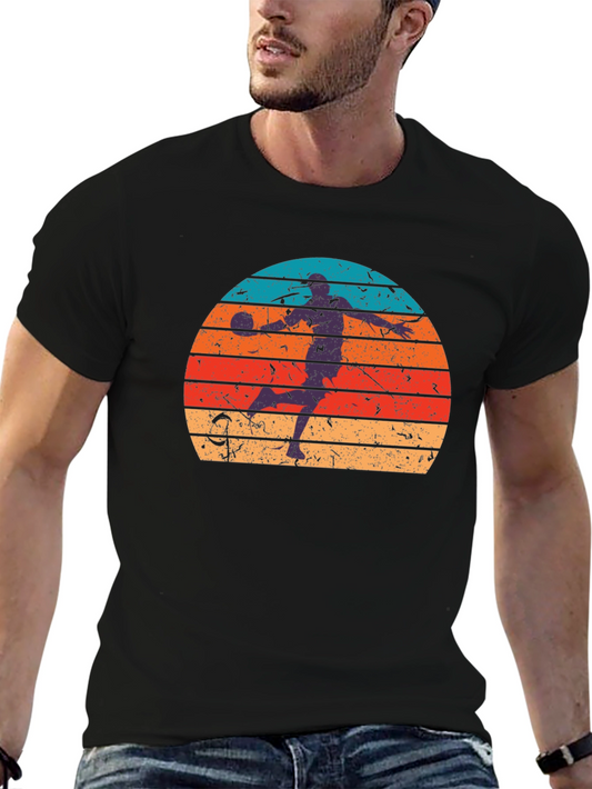 Vintage Sunset Handball T-Shirt