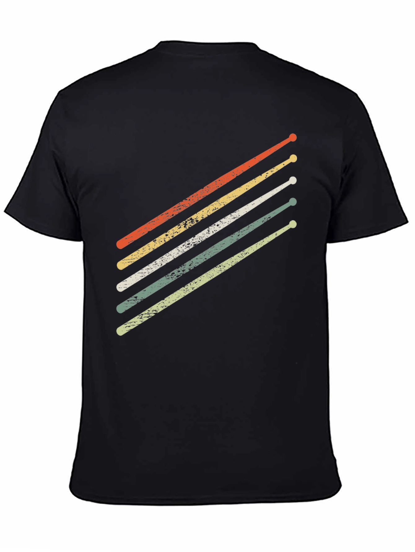 Retro Drumsticks Graphic T-Shirt