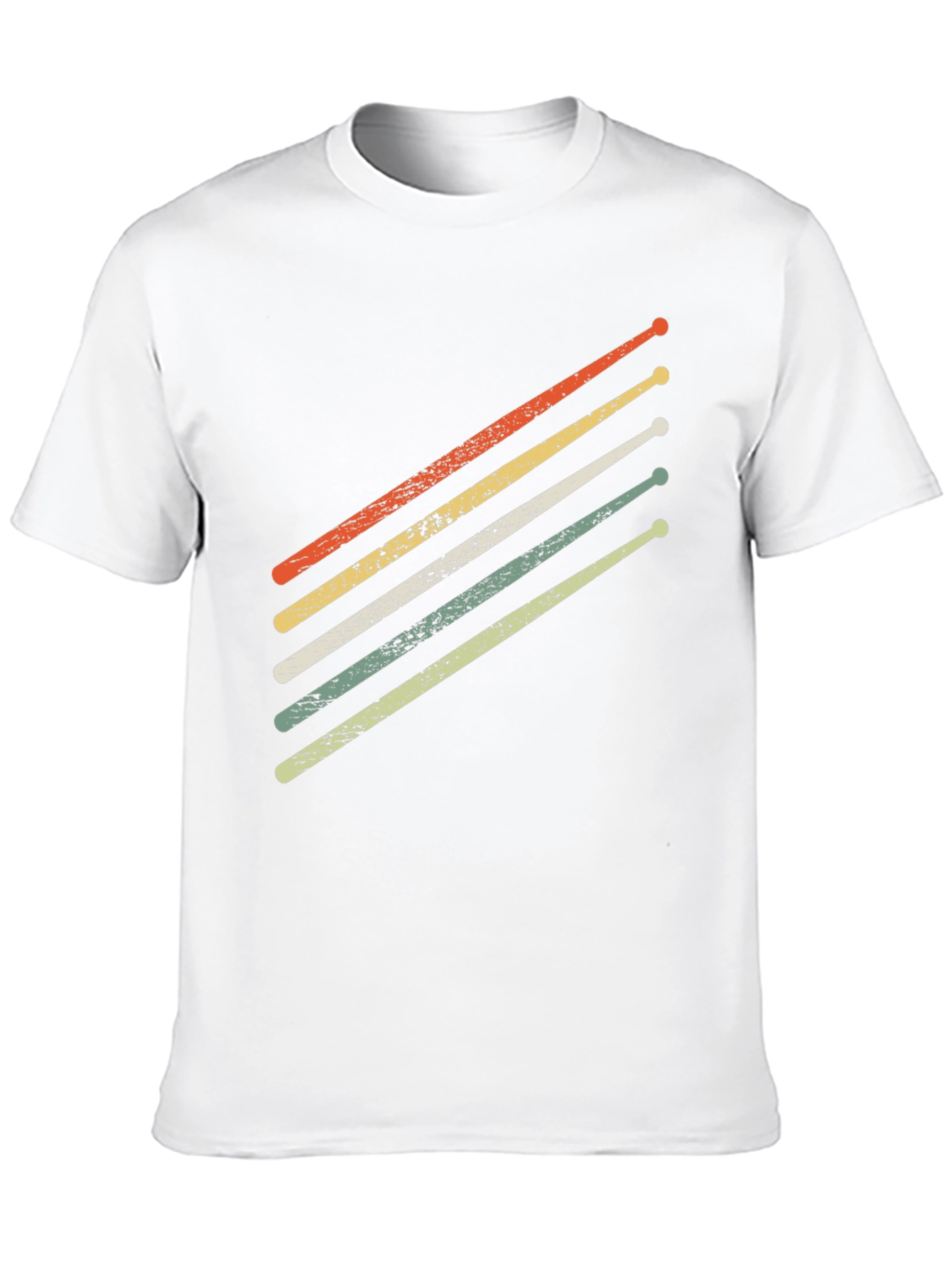 Retro Drumsticks Graphic T-Shirt