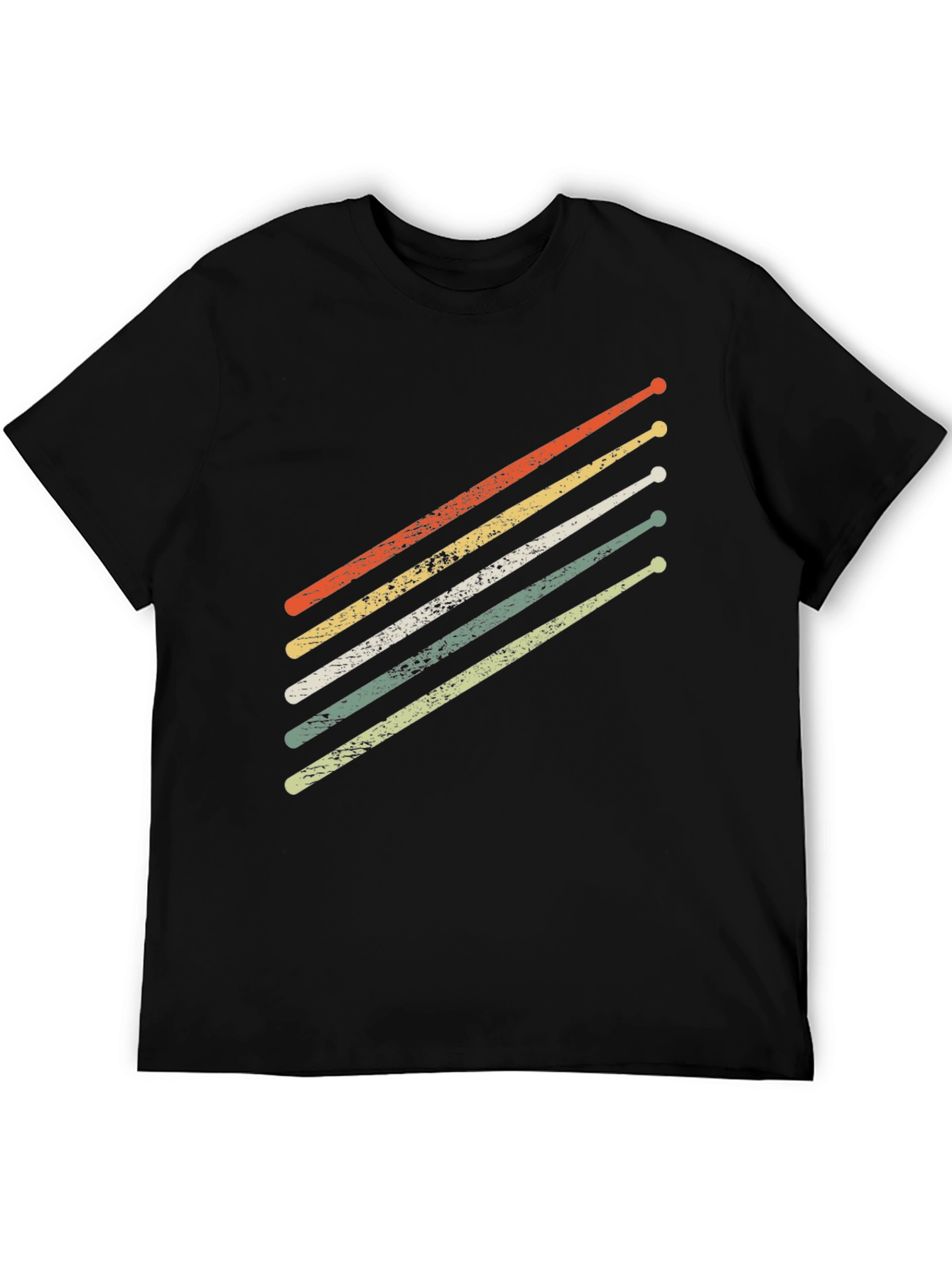 Retro Drumsticks Graphic T-Shirt