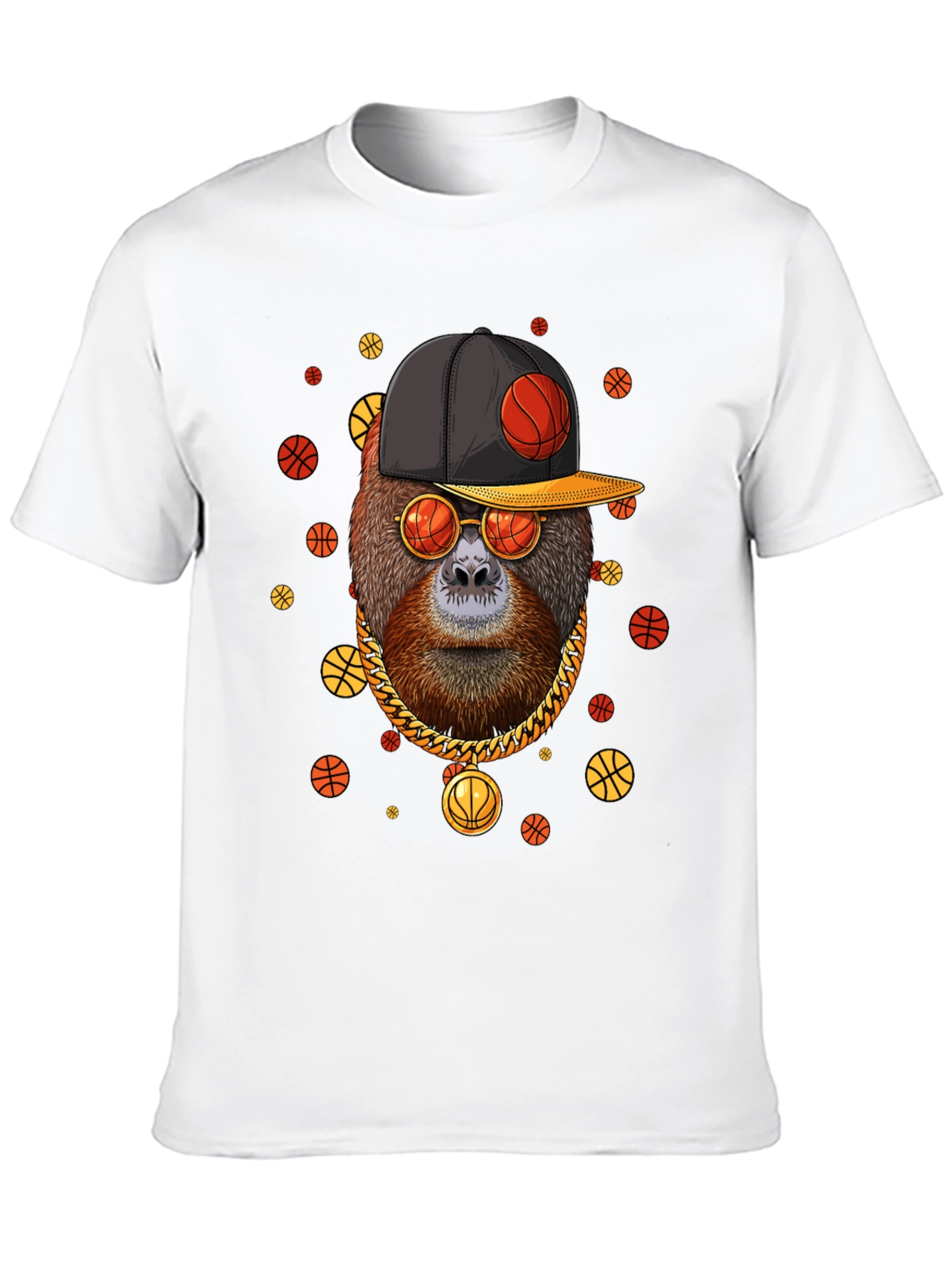Cool Orangutan Basketball T-Shirt