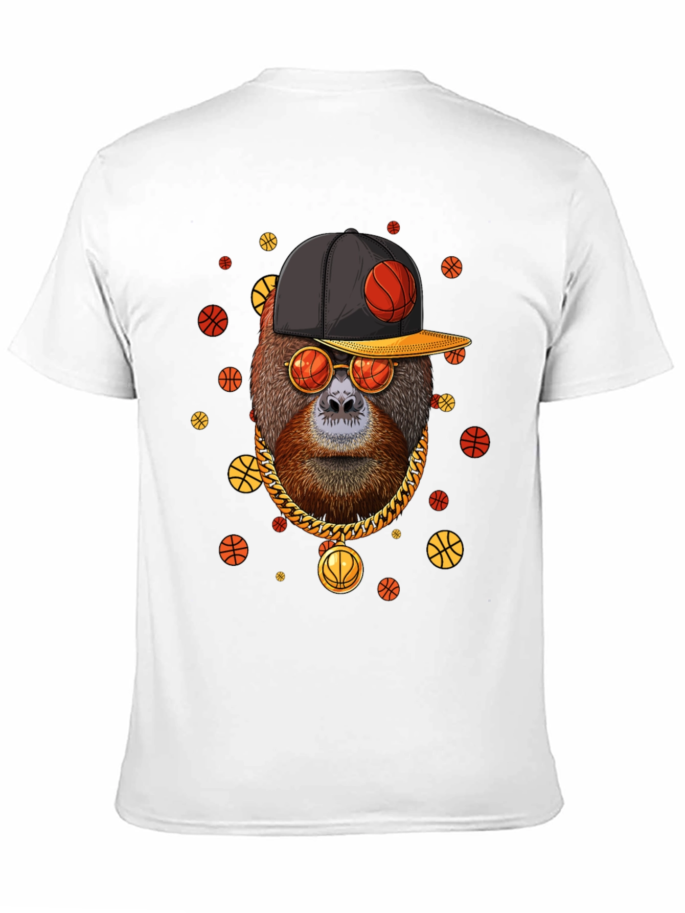 Cool Orangutan Basketball T-Shirt
