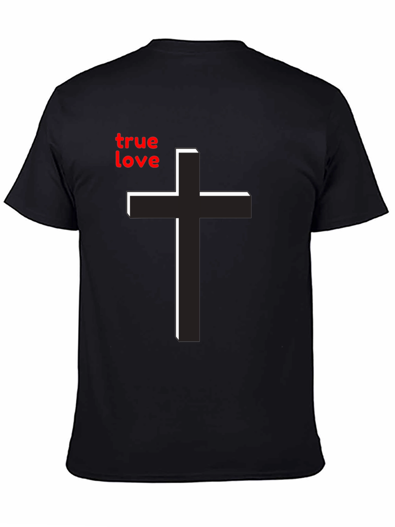 True Love Cross Graphic Tee - Christian Inspired T-Shirt