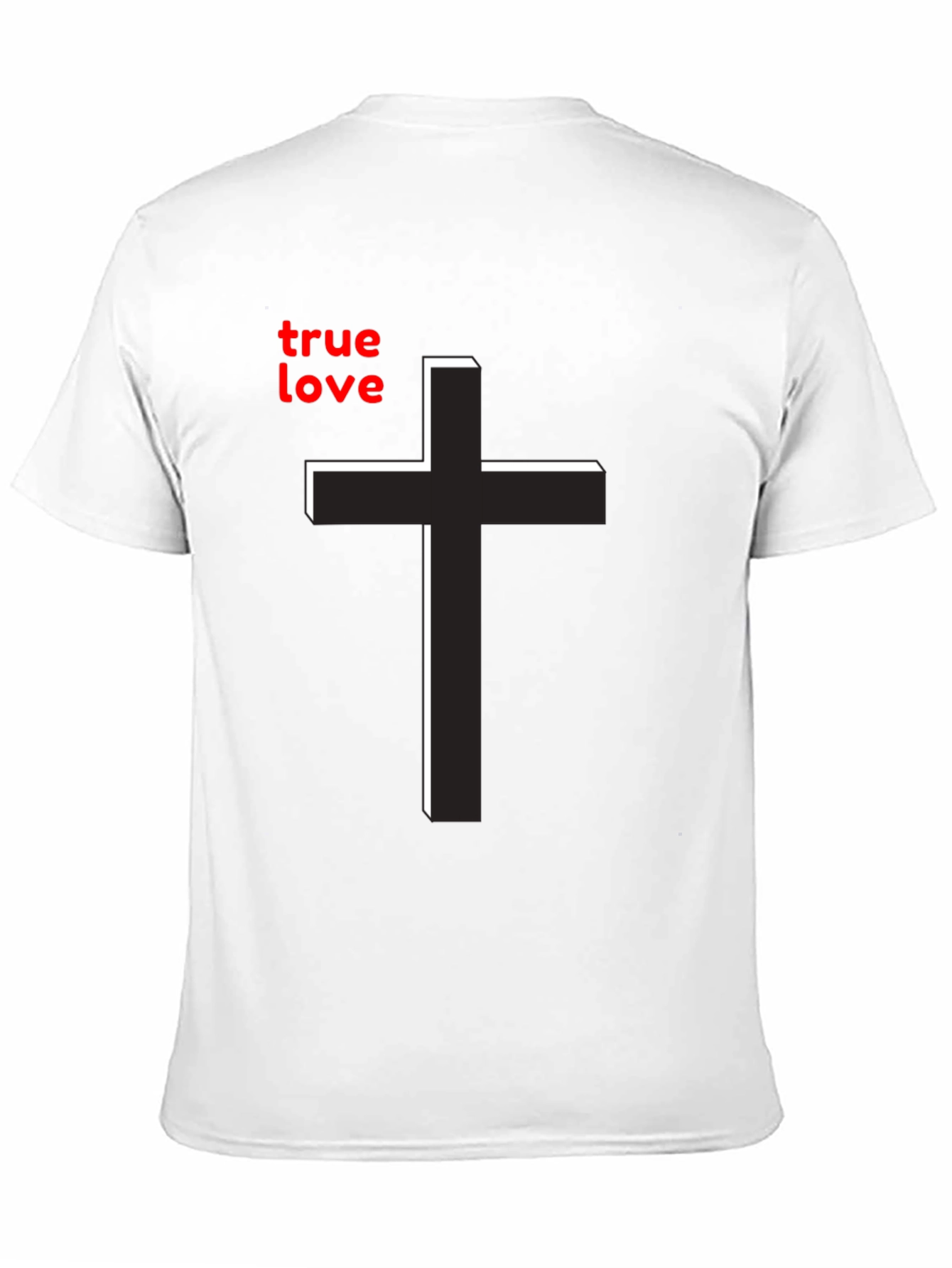 True Love Cross Graphic Tee - Christian Inspired T-Shirt