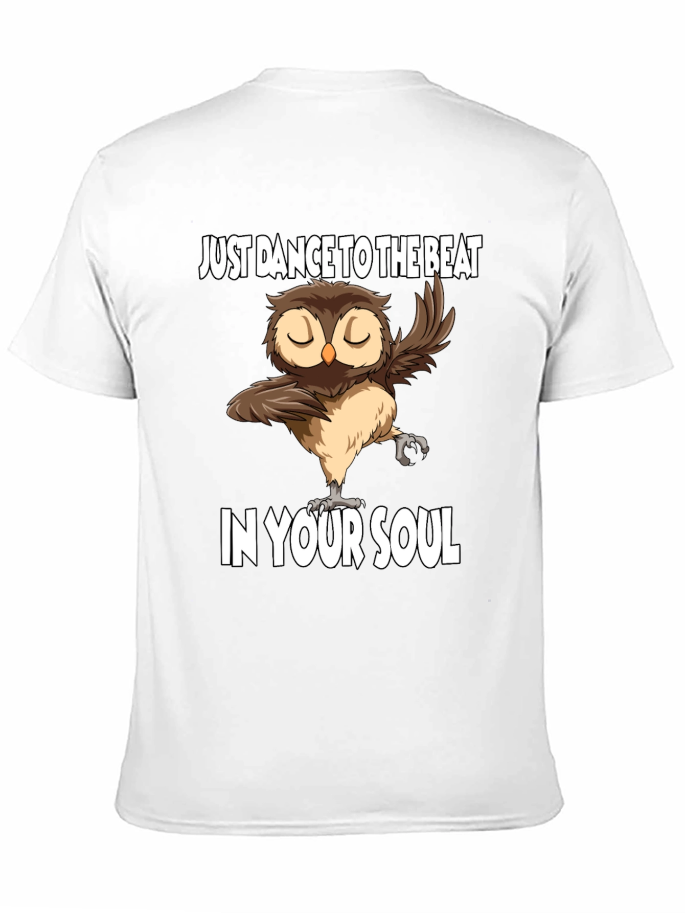 Dancing Owl Graphic Tee - Soulful Beat Design