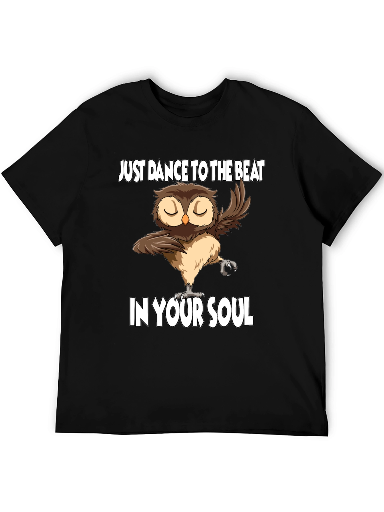 Dancing Owl Graphic Tee - Soulful Beat Design