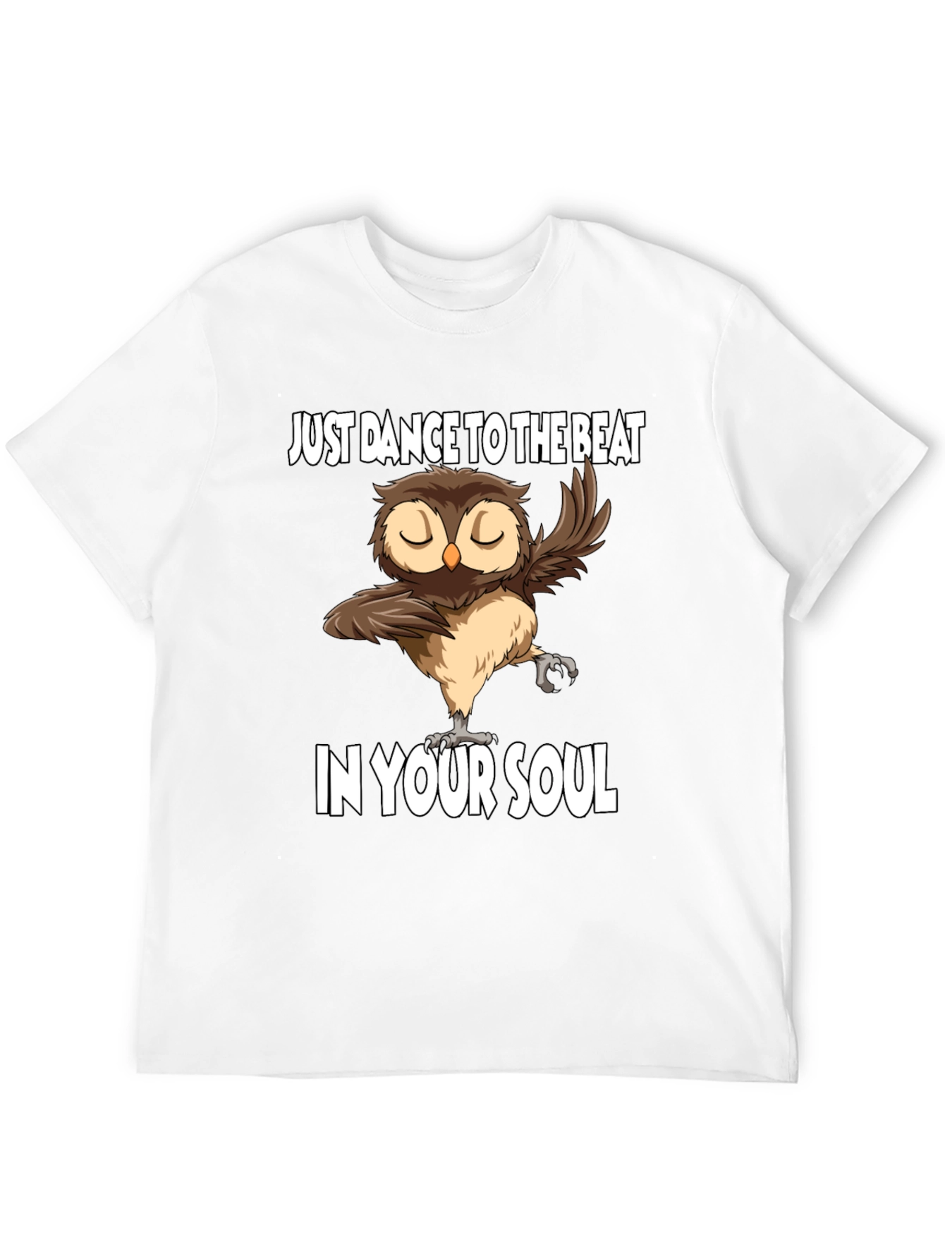 Dancing Owl Graphic Tee - Soulful Beat Design