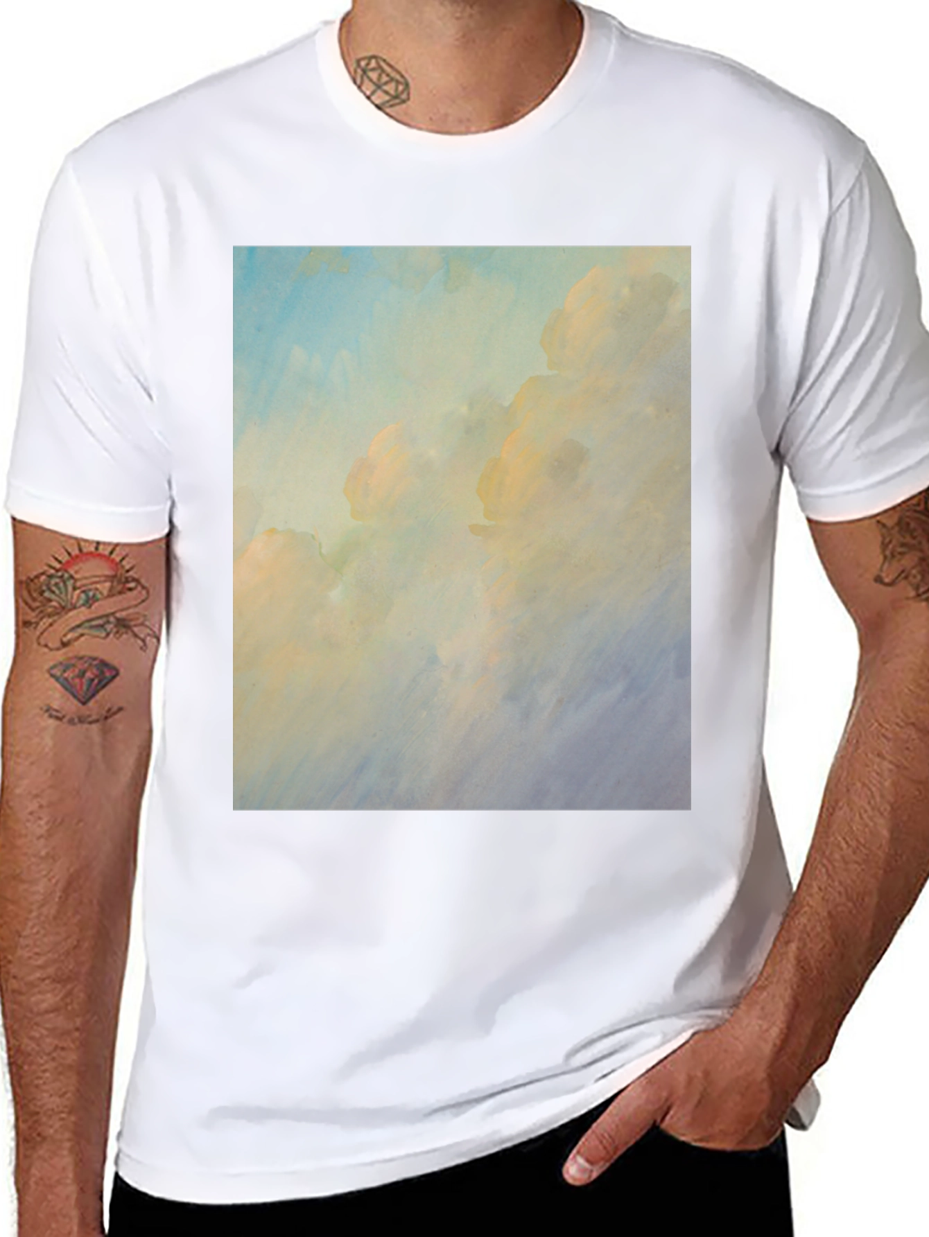 Sky Dream Tee - Cloudscape Print