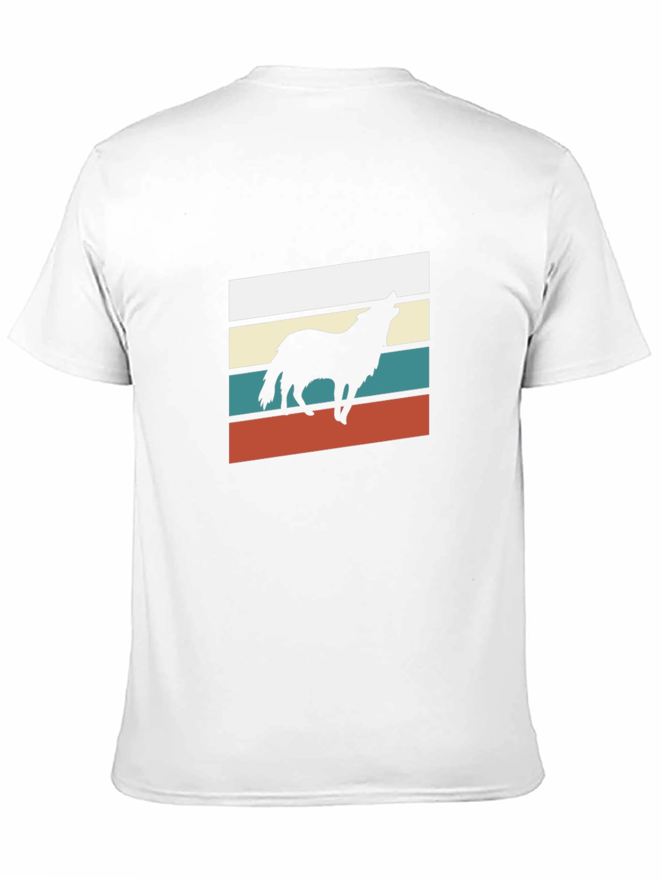 Retro Wolf Graphic Tee - Black