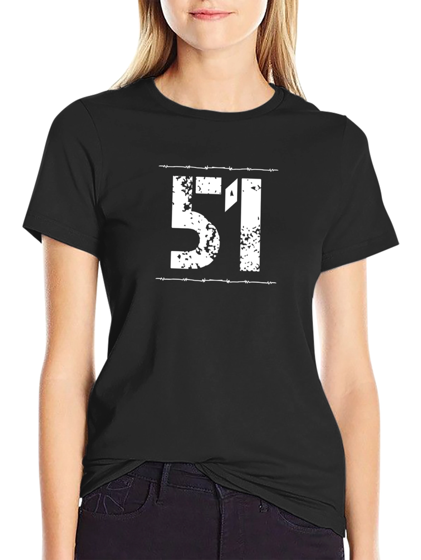 Area 51 Graphic Tee - Black Cotton T-Shirt