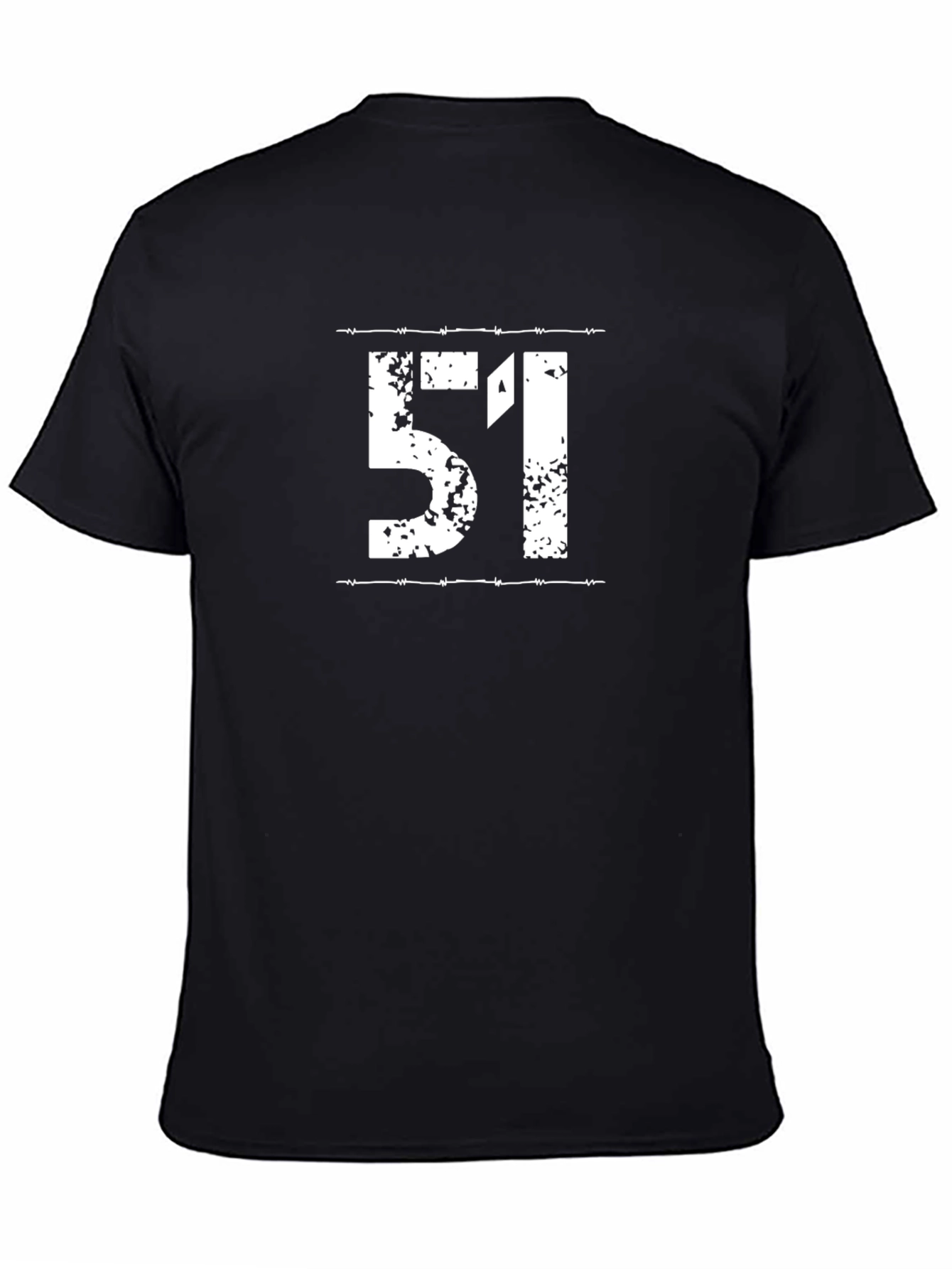 Area 51 Graphic Tee - Black Cotton T-Shirt