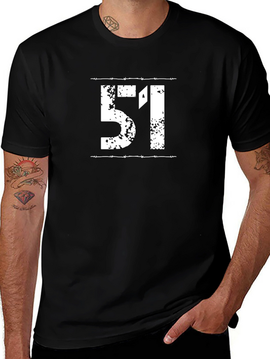 Area 51 Graphic Tee - Black Cotton T-Shirt