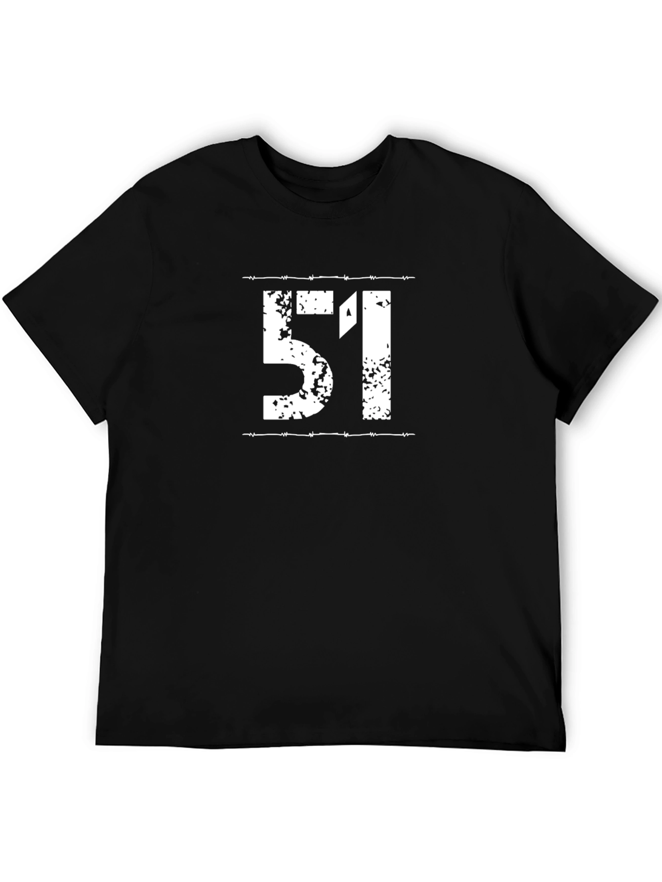 Area 51 Graphic Tee - Black Cotton T-Shirt