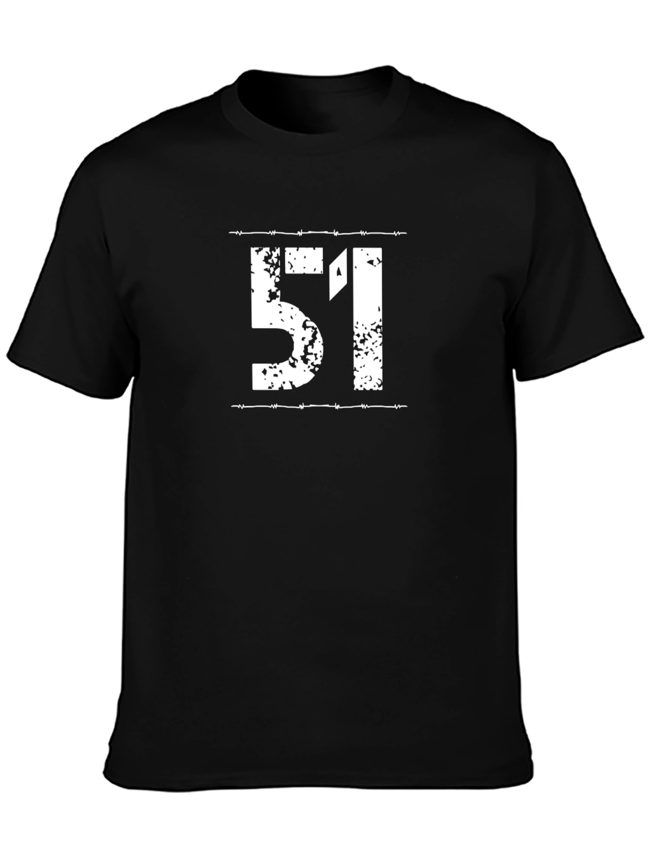 Area 51 Graphic Tee - Black Cotton T-Shirt