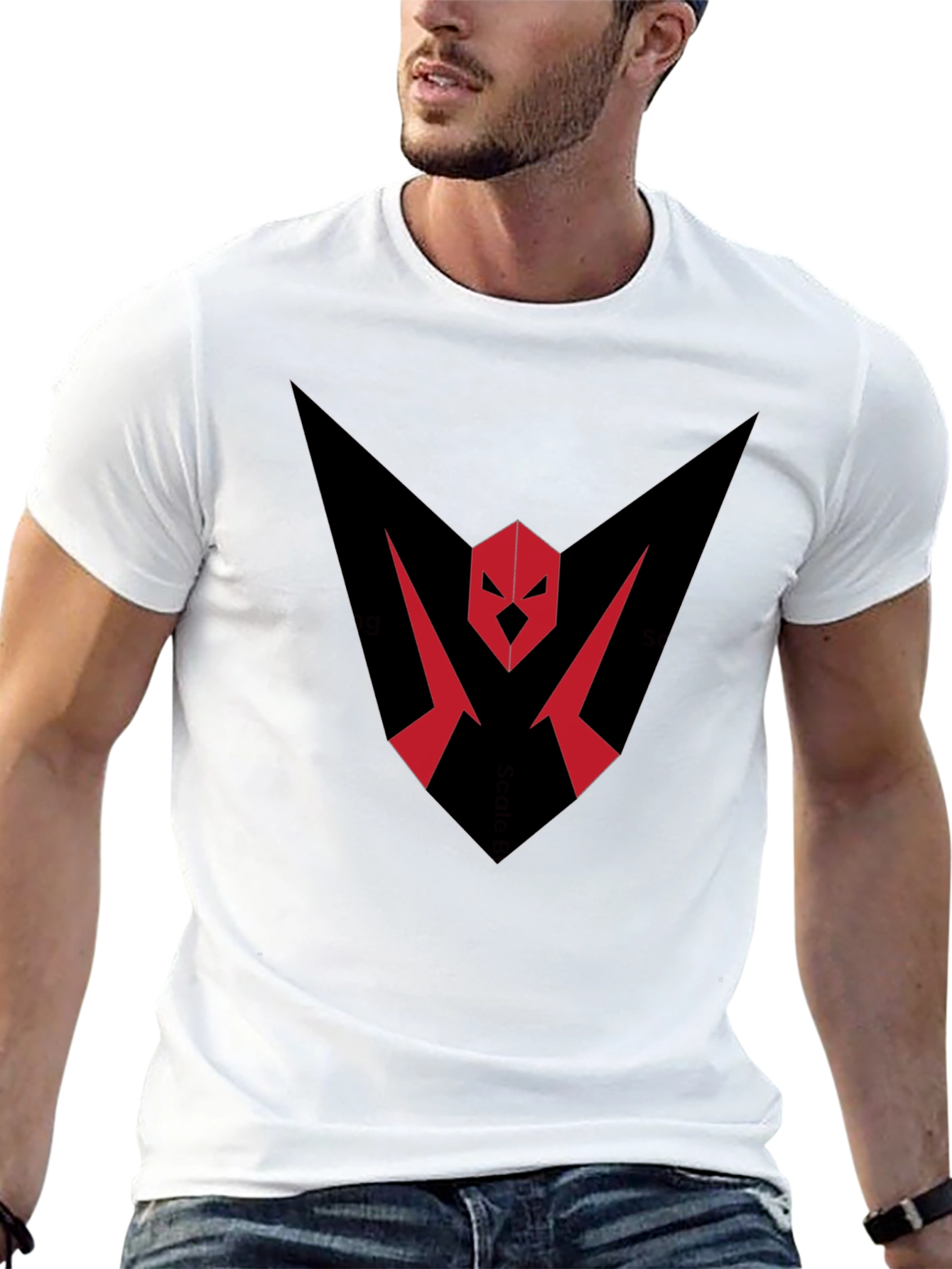 Bold Graphic Tee - Red & Black