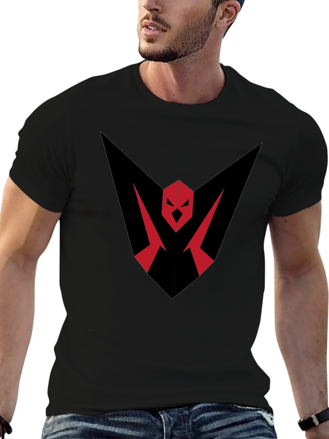 Bold Graphic Tee - Red & Black